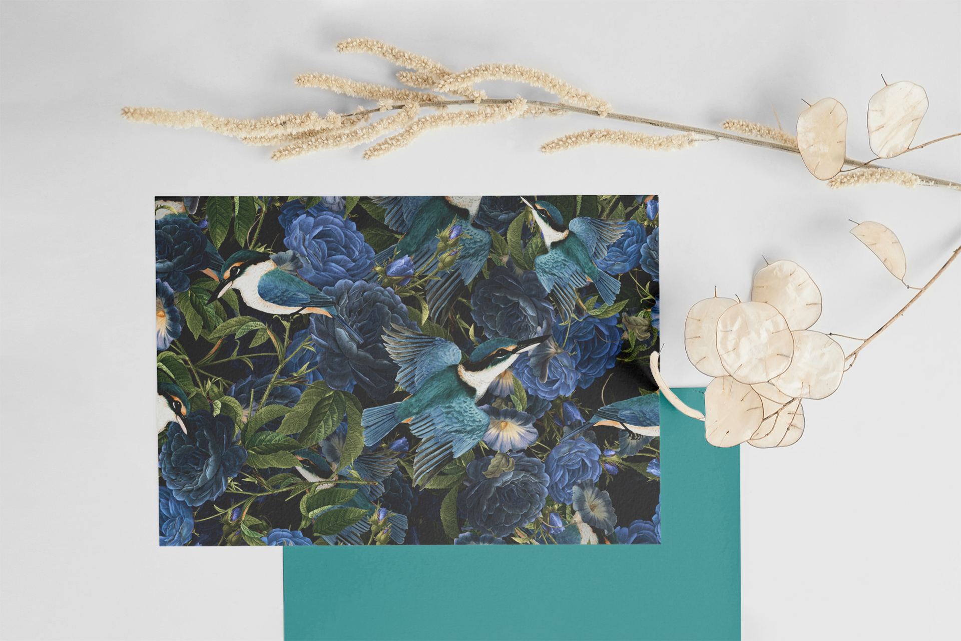 Birds & Flowers. Seamles Pattern — Изображение №7 — Иллюстрация, Графика на Dprofile