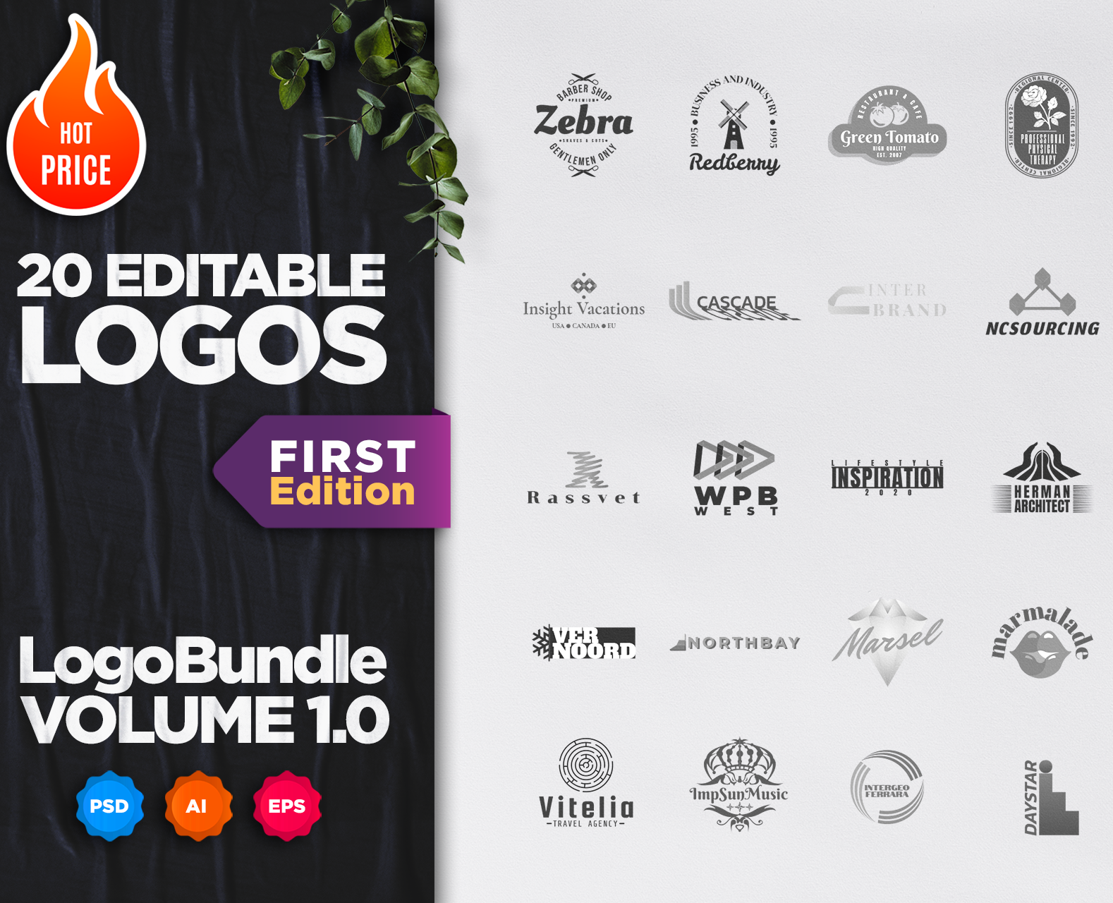 Logo Bundle. Volume 1.0. First Edition — Брендинг, Графика на Dprofile