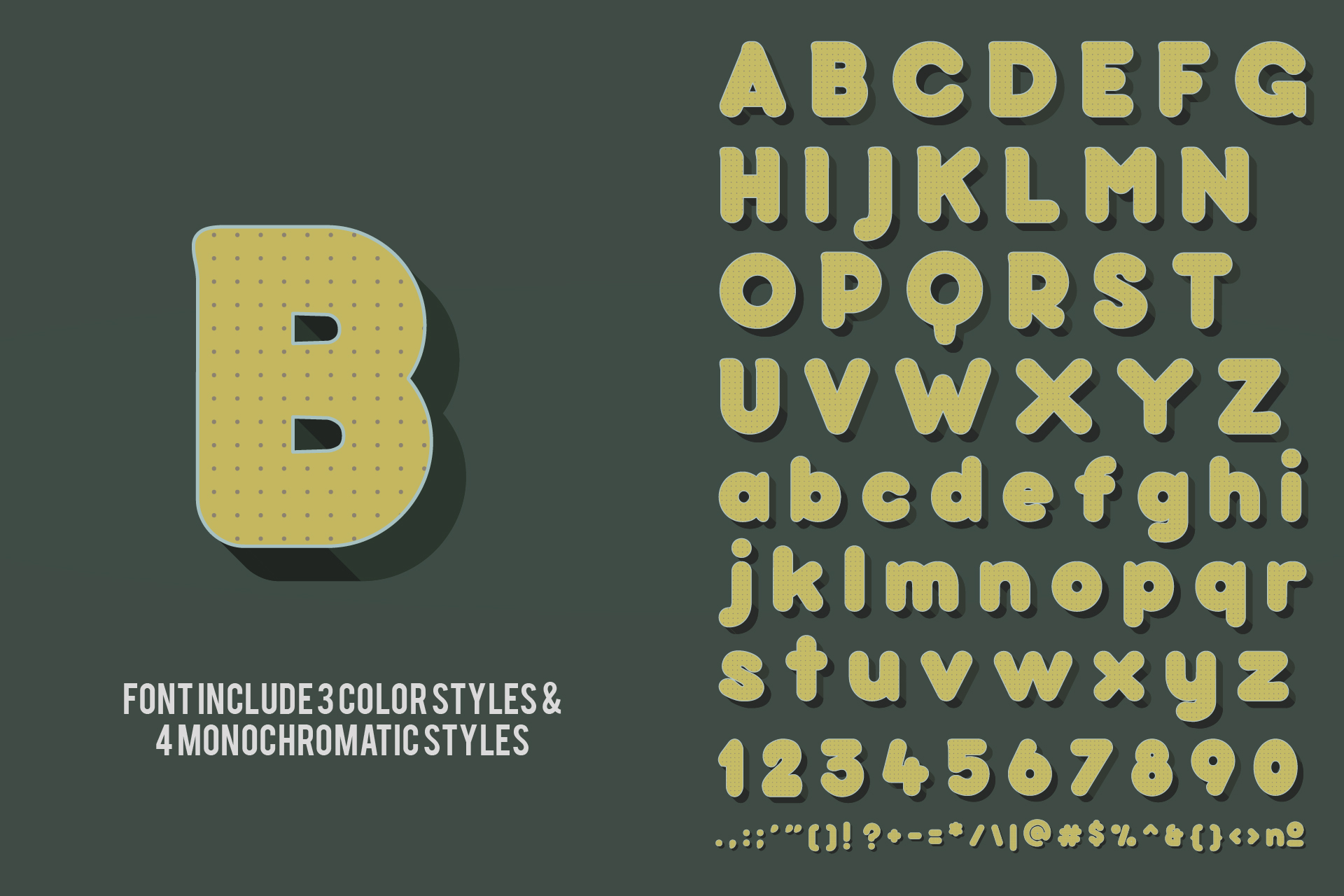 Baku - OTF color font — Изображение №3 — Графика на Dprofile