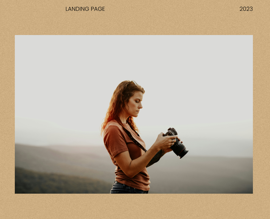 Landing page for photographer на Dprofile