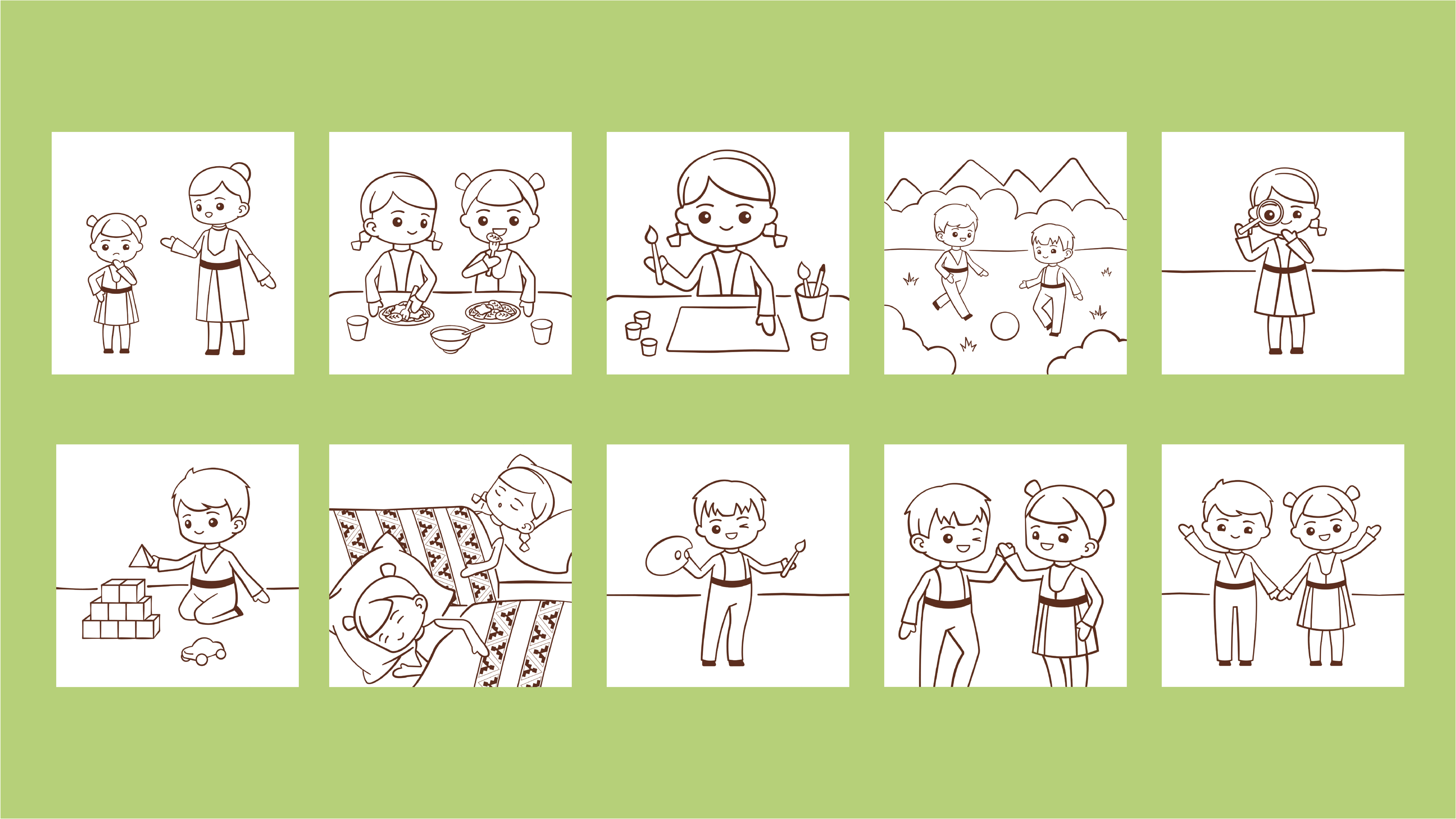 Обучающая программа "Здравствуй, садик!" для ДОУ г. Хасавюрт — Изображение №18 — Иллюстрация, Графика на Dprofile