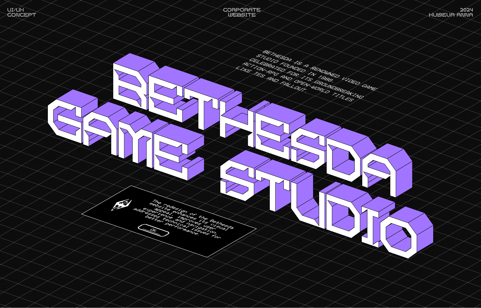 BETHESDA [CORPORATE WEBSITE] — Изображение №1 — Интерфейсы, Анимация на Dprofile