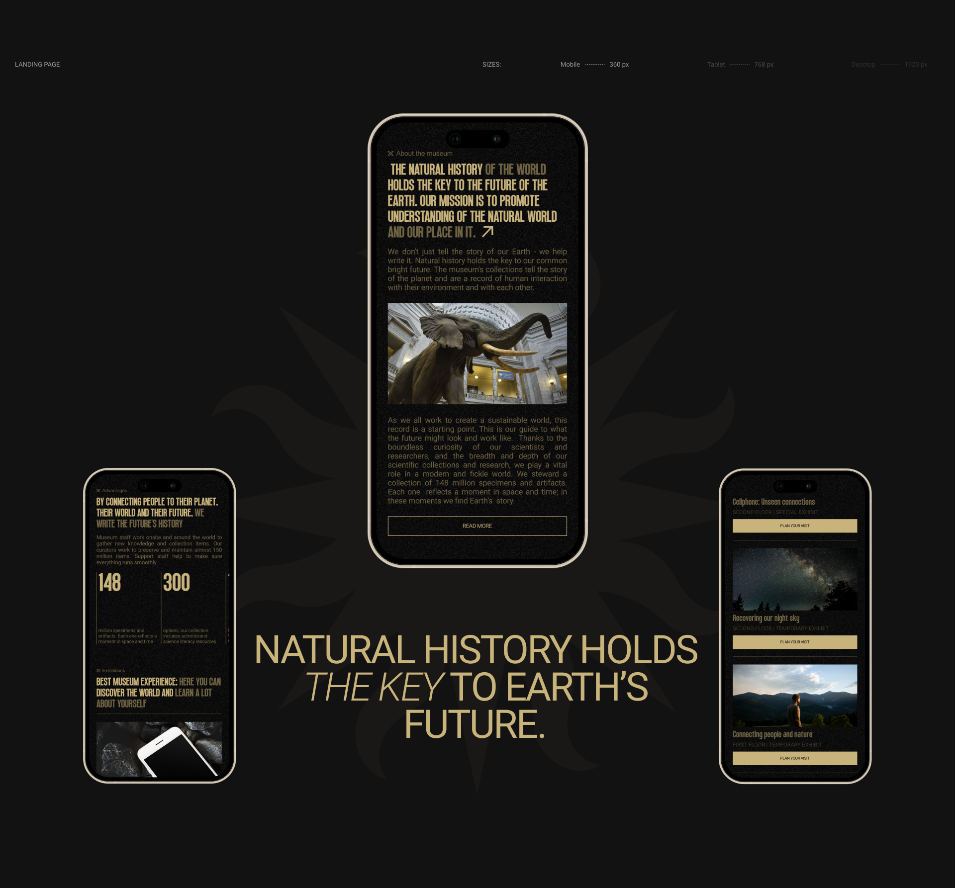 National Museum of Natural History |LANDING PAGE — Изображение №5 — Интерфейсы, Анимация на Dprofile