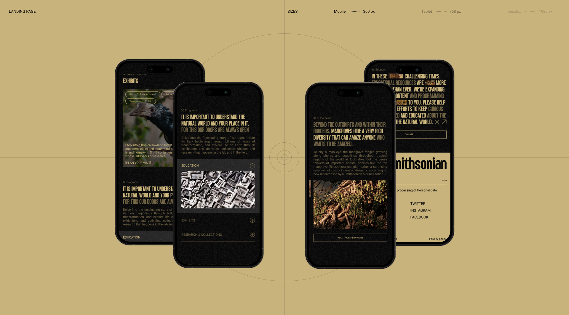 National Museum of Natural History |LANDING PAGE — Изображение №11 — Интерфейсы, Анимация на Dprofile
