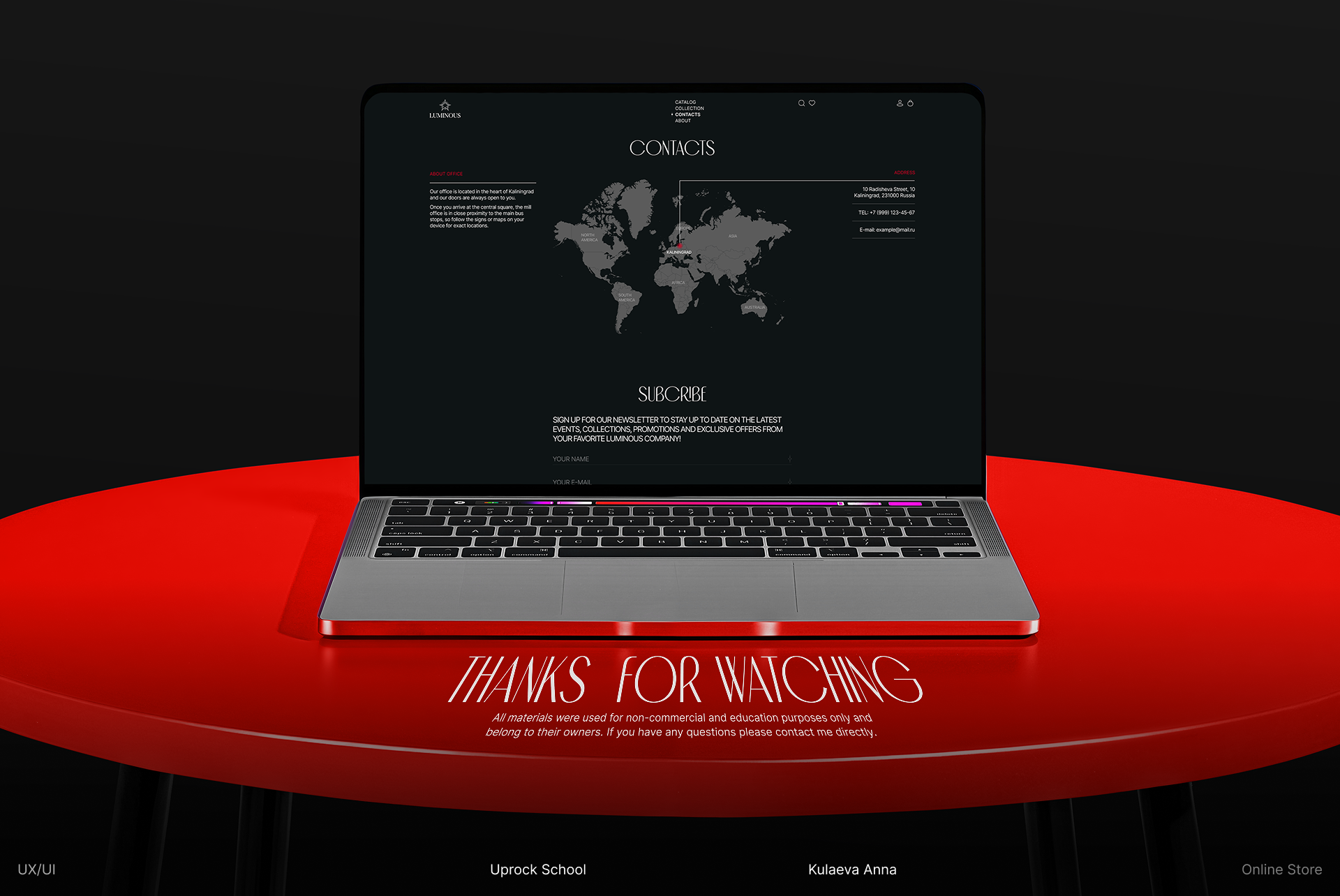 Luminous / Online Store — Изображение №13 — Интерфейсы, Анимация на Dprofile