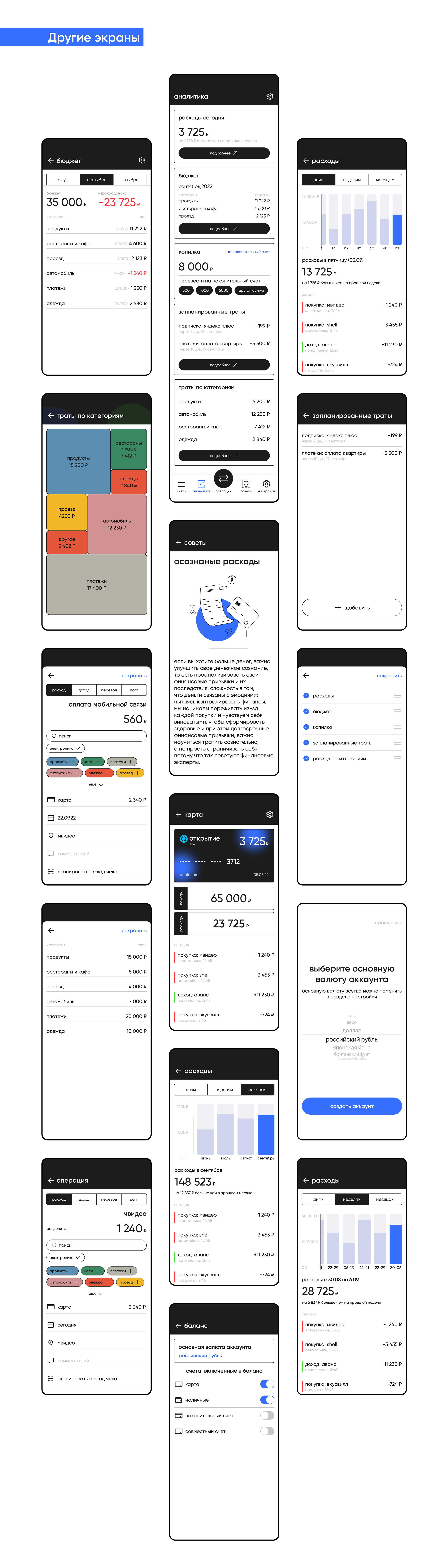 Мобильное приложение по учету финансов — Изображение №4 — Интерфейсы на Dprofile