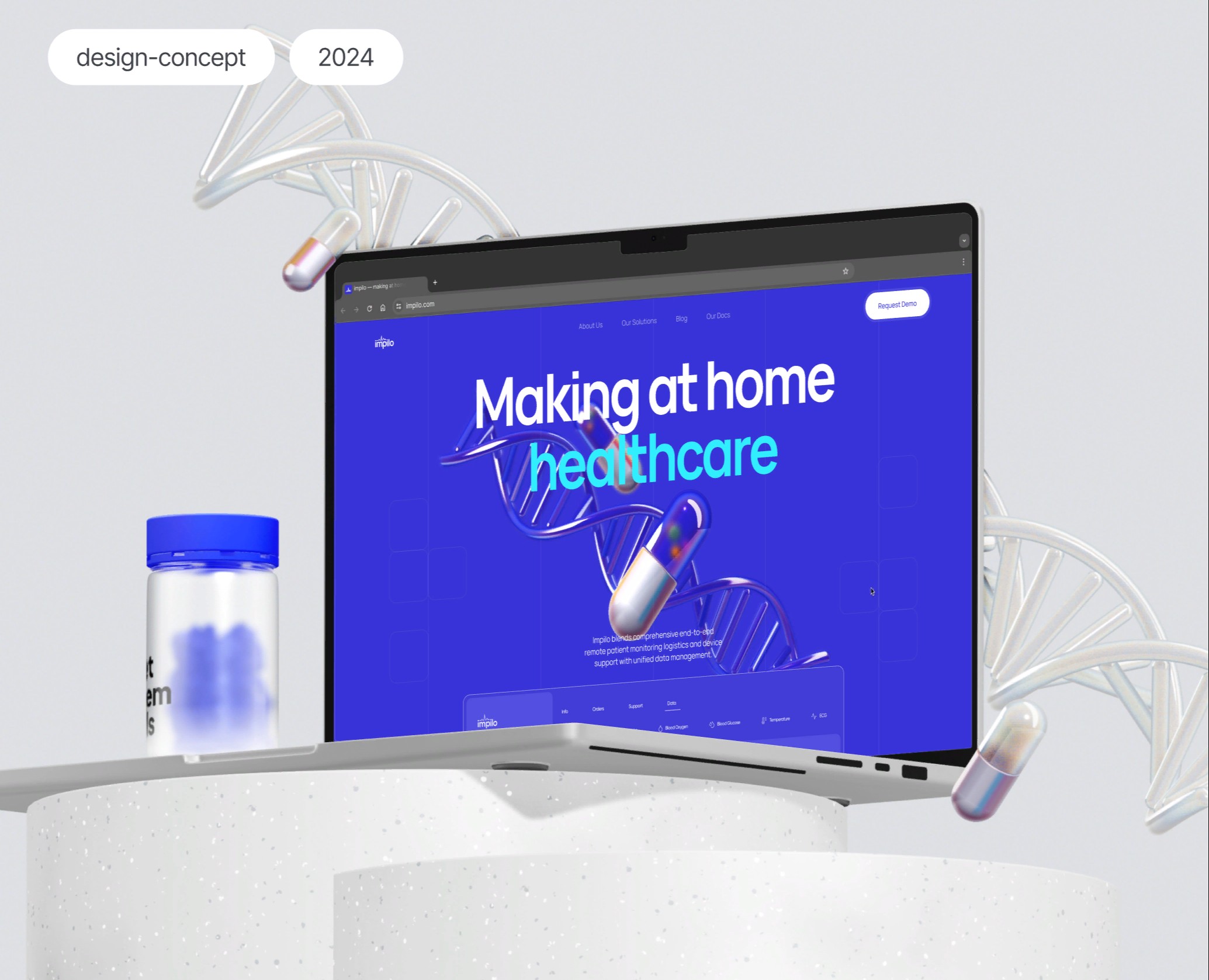 Экран сайта Impilo | Логистика оказания медицинской помощи на Dprofile