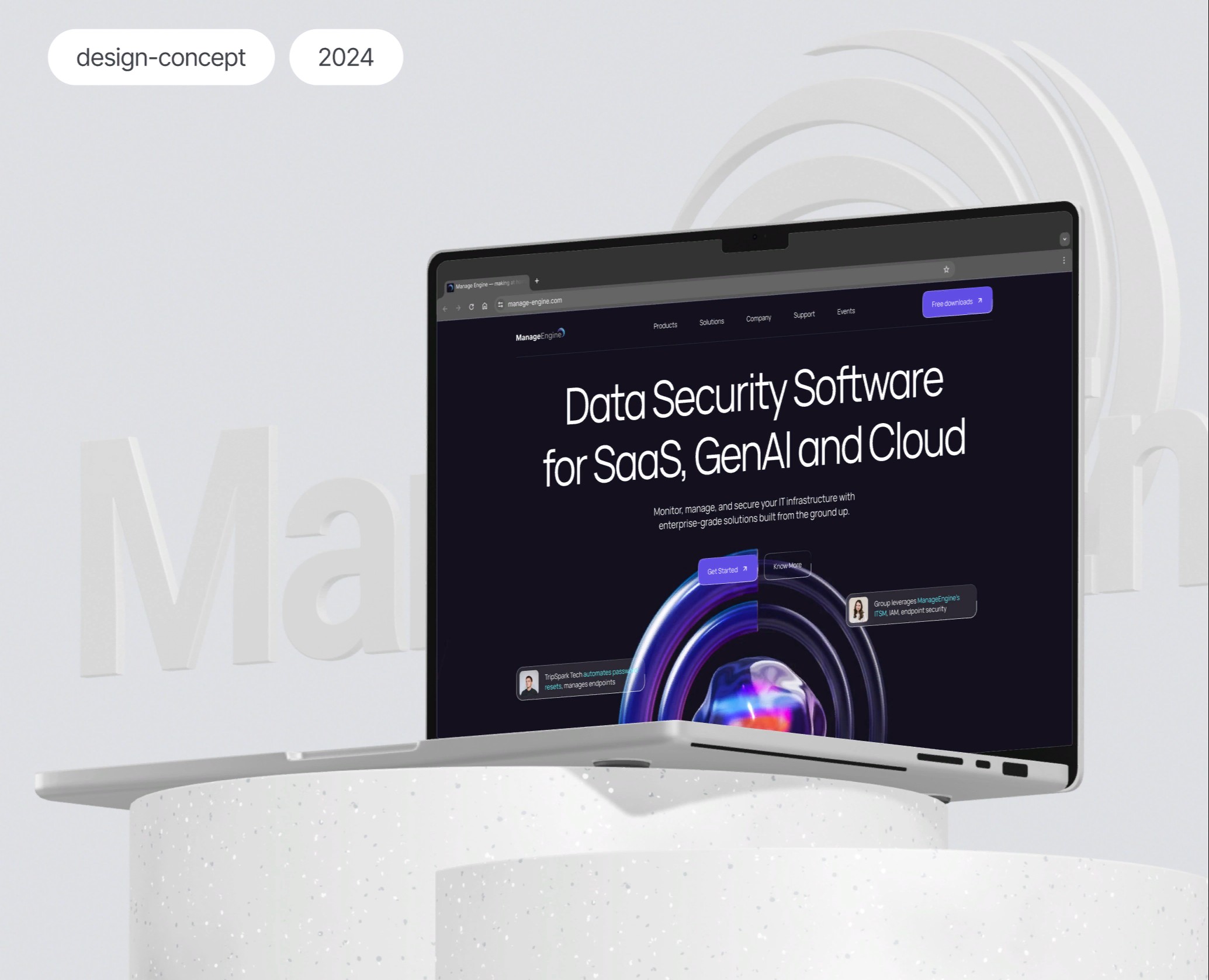 Software managing IT operations | Design and animation на Dprofile