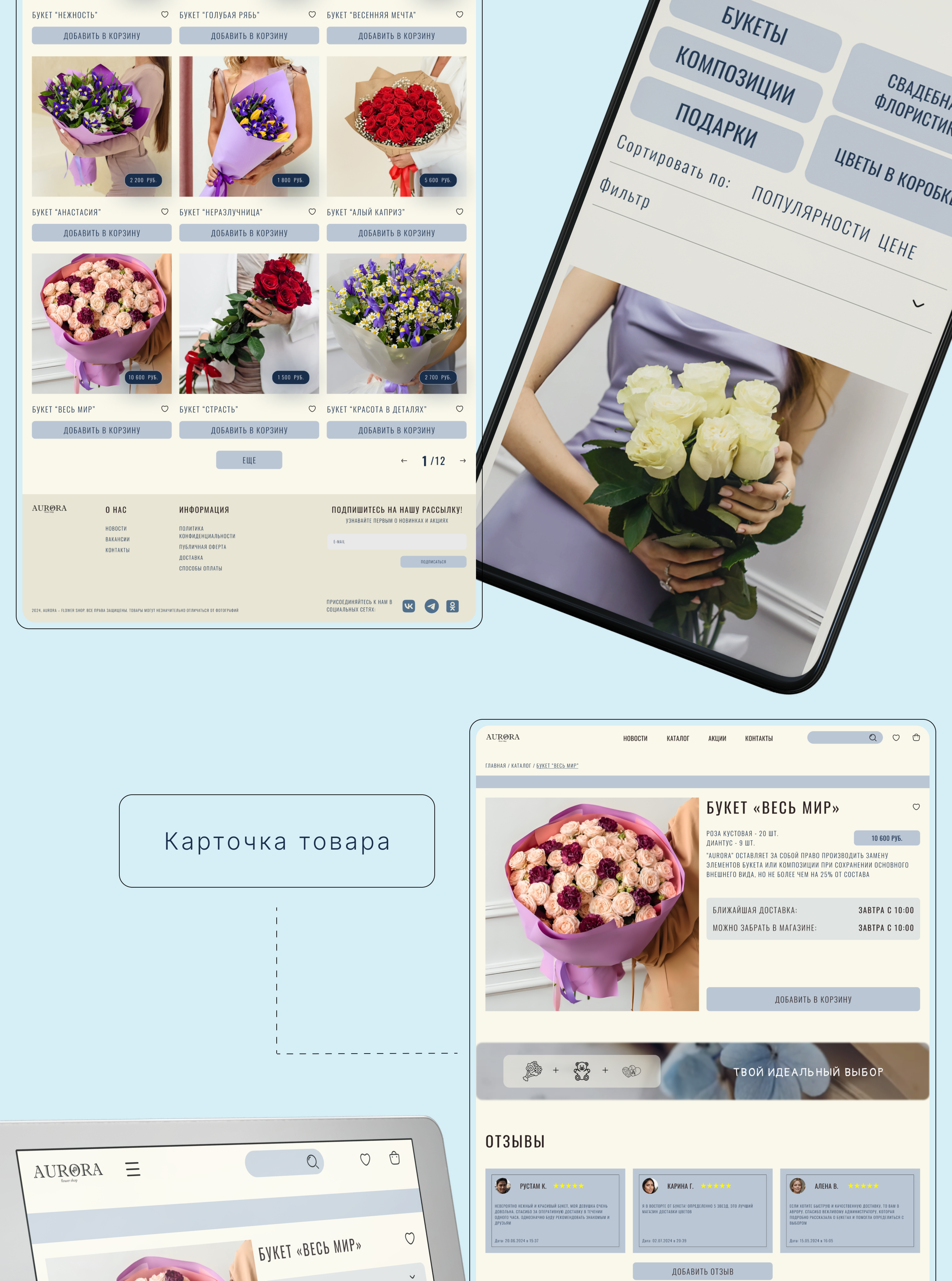 AURORA // online store — Изображение №4 — Интерфейсы на Dprofile