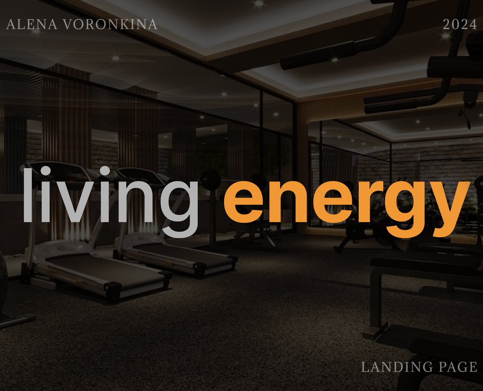 LIVING ENERGY // landing page — Интерфейсы на Dprofile