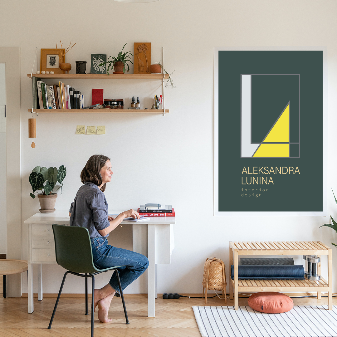 Логотип для дизайнера интерьеров Александры Луниной — Изображение №3 — Брендинг на Dprofile