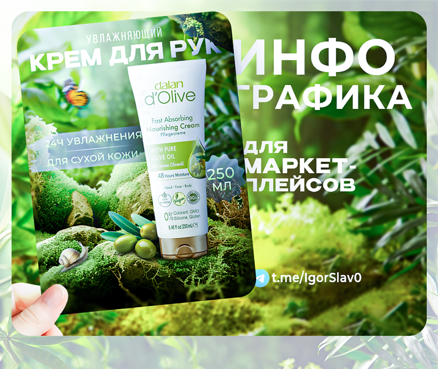 Карточка товара - Крем для рук — Изображение №1 — Графика на Dprofile