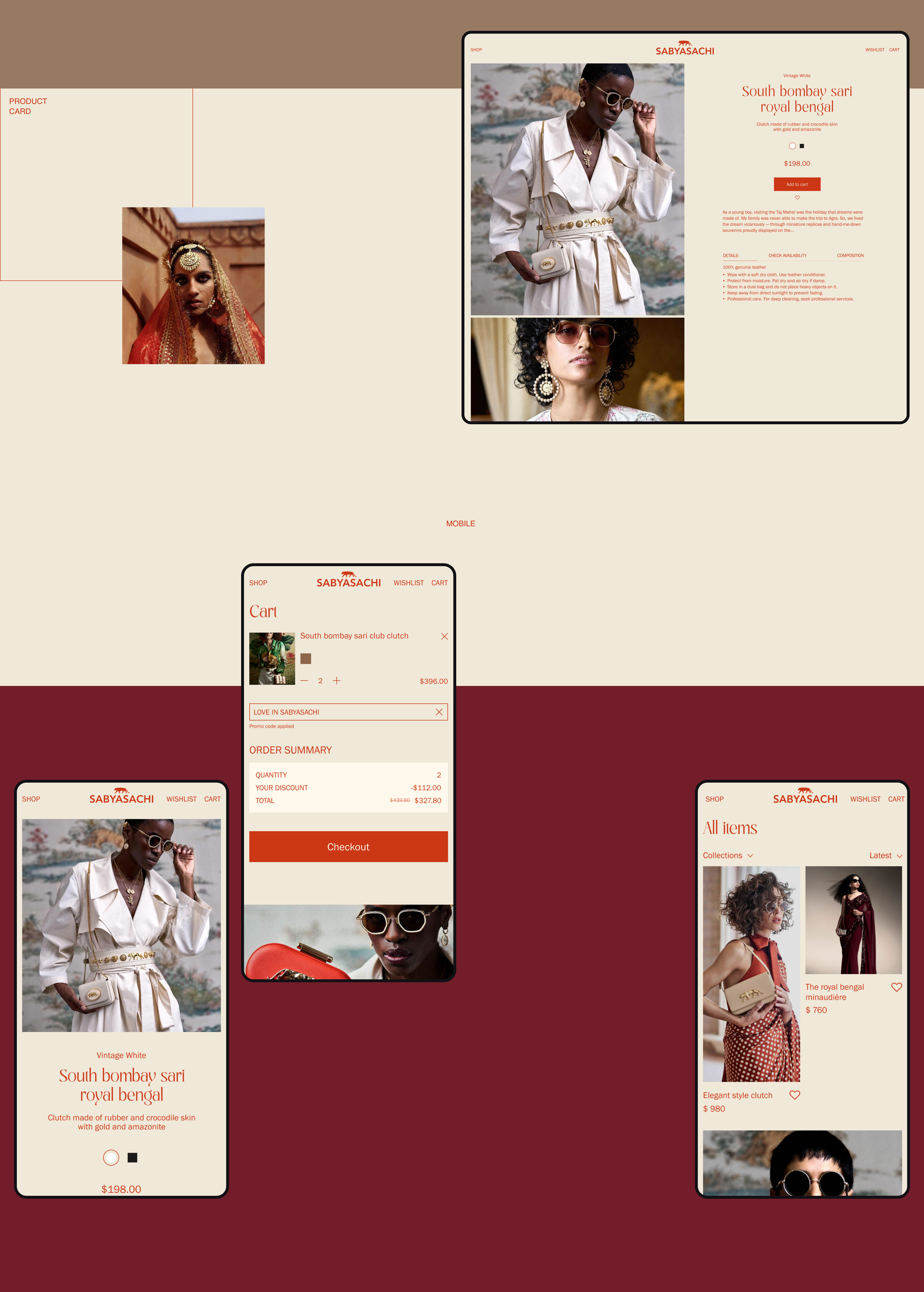 Sabyasachi clutch online store — Изображение №13 — Интерфейсы на Dprofile