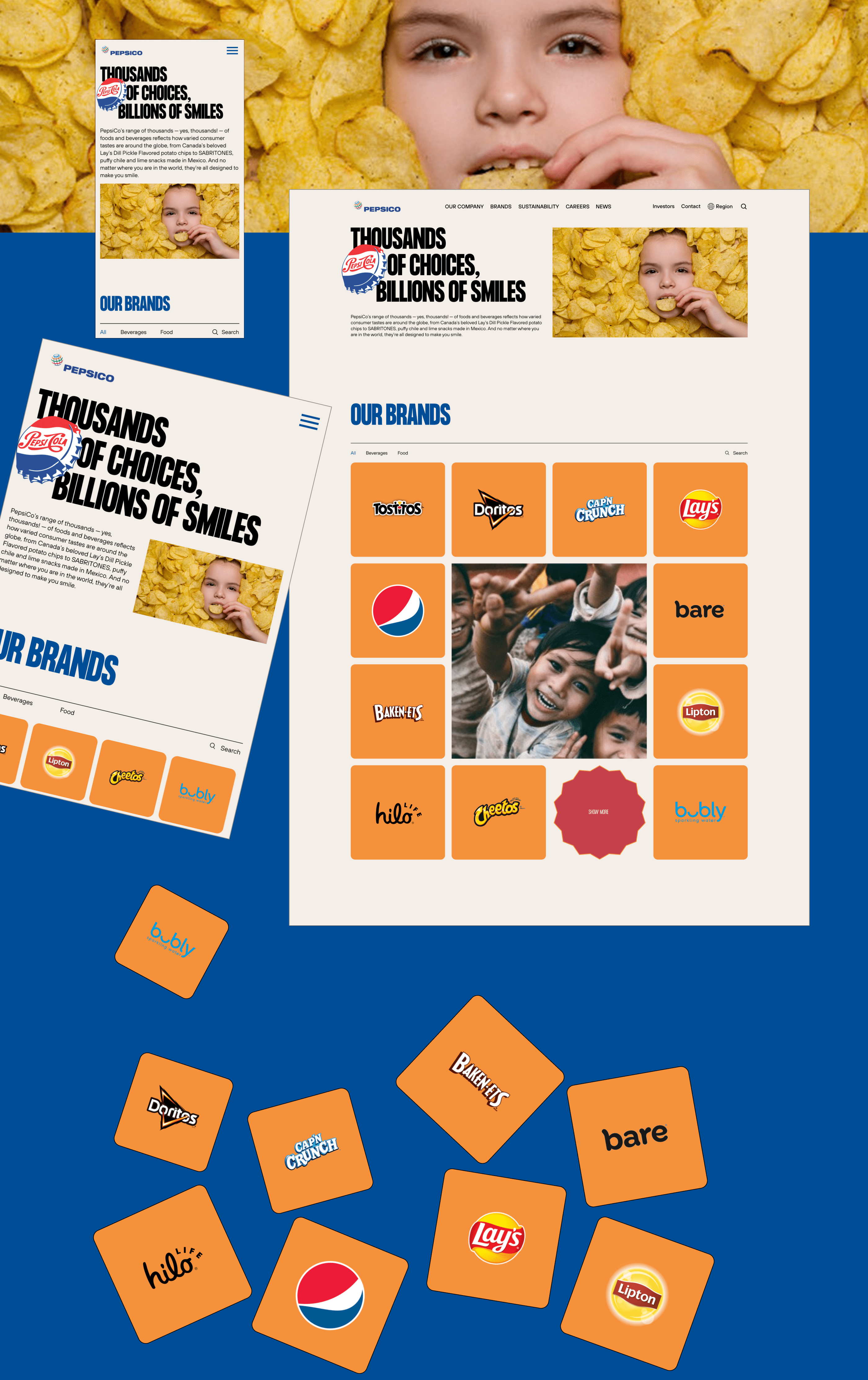 PepsiCo | Corporate website — Изображение №4 — Брендинг, Интерфейсы на Dprofile