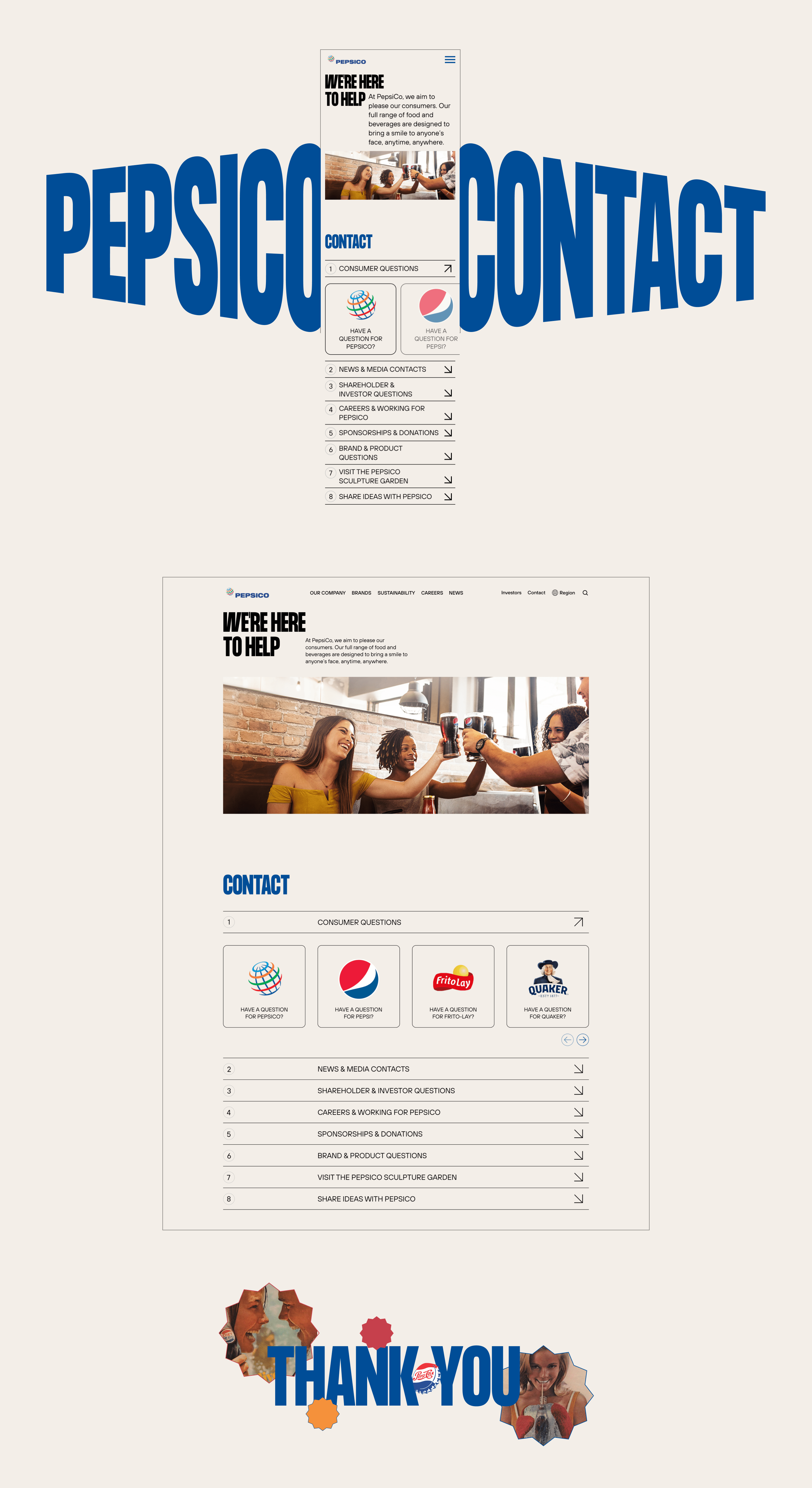 PepsiCo | Corporate website — Изображение №7 — Брендинг, Интерфейсы на Dprofile