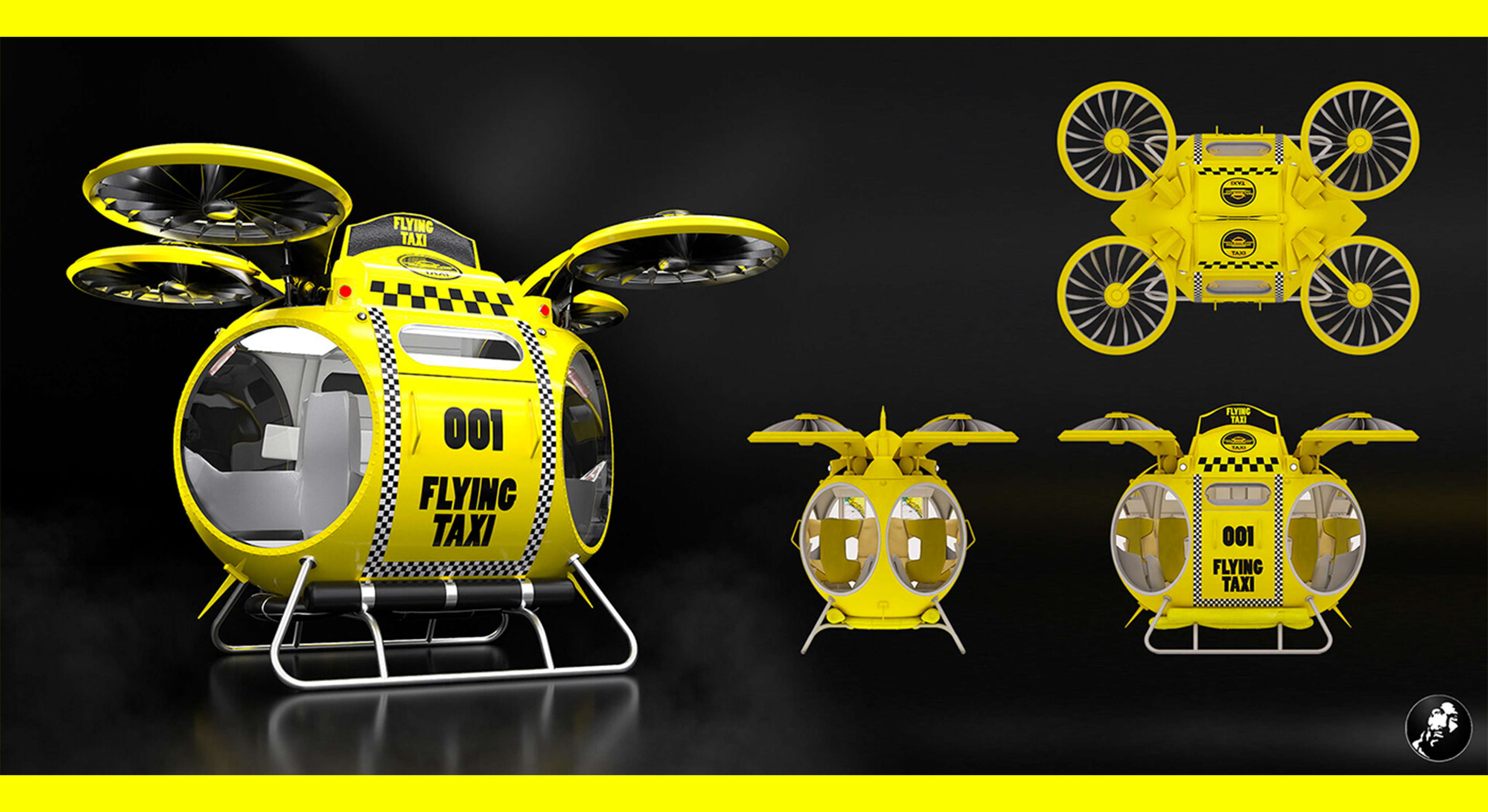 Летающая такси — Изображение №6 — Иллюстрация, 3D на Dprofile
