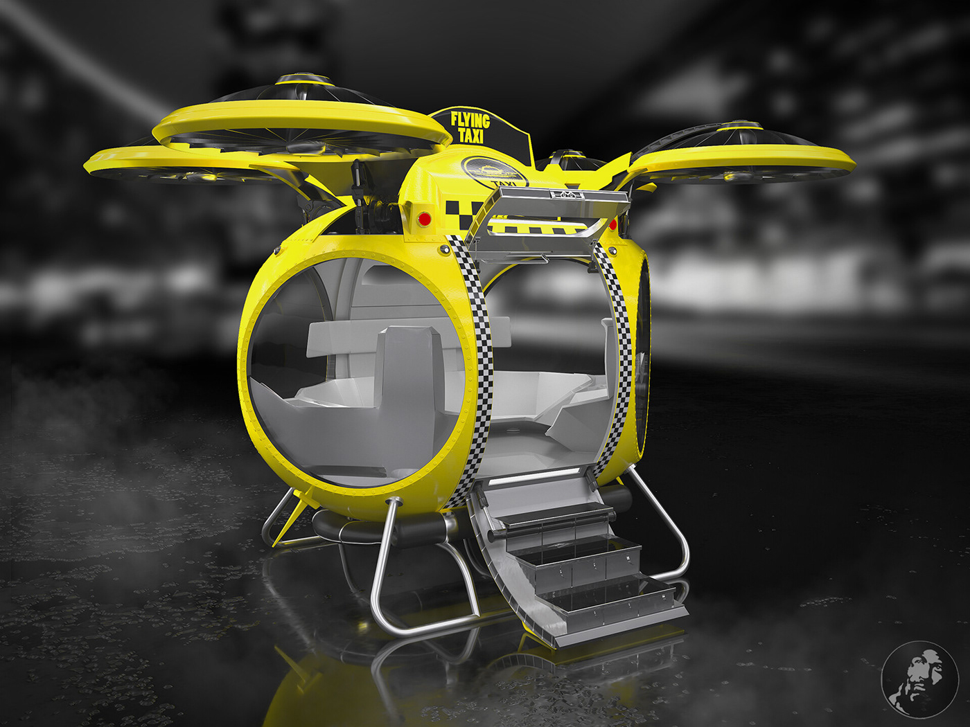 Летающая такси — Изображение №5 — Иллюстрация, 3D на Dprofile