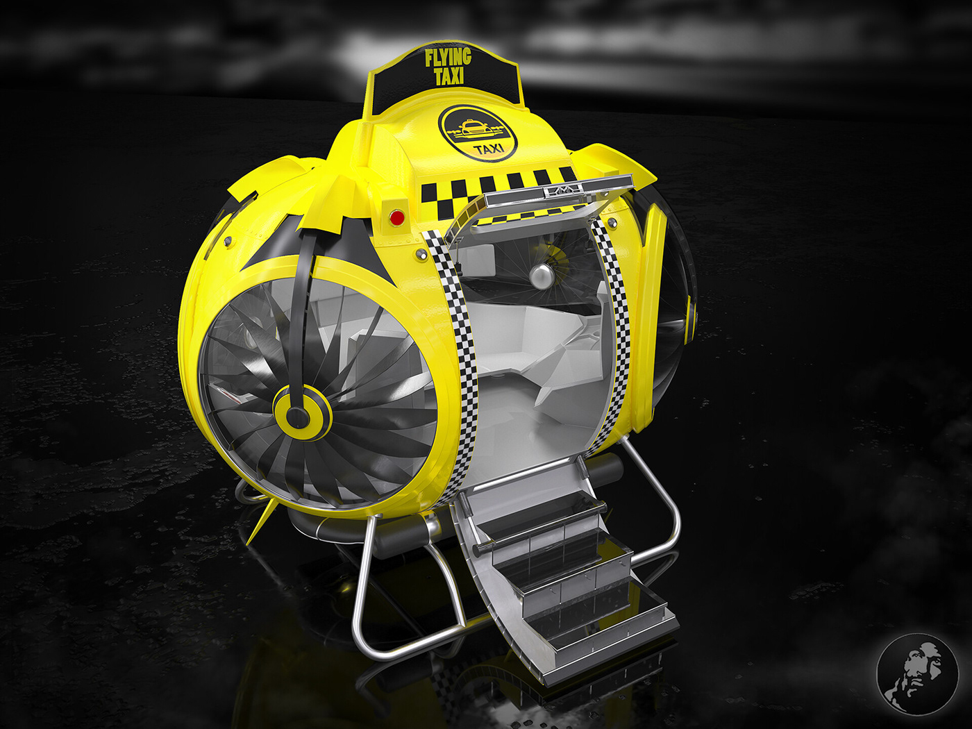 Летающая такси — Изображение №3 — Иллюстрация, 3D на Dprofile