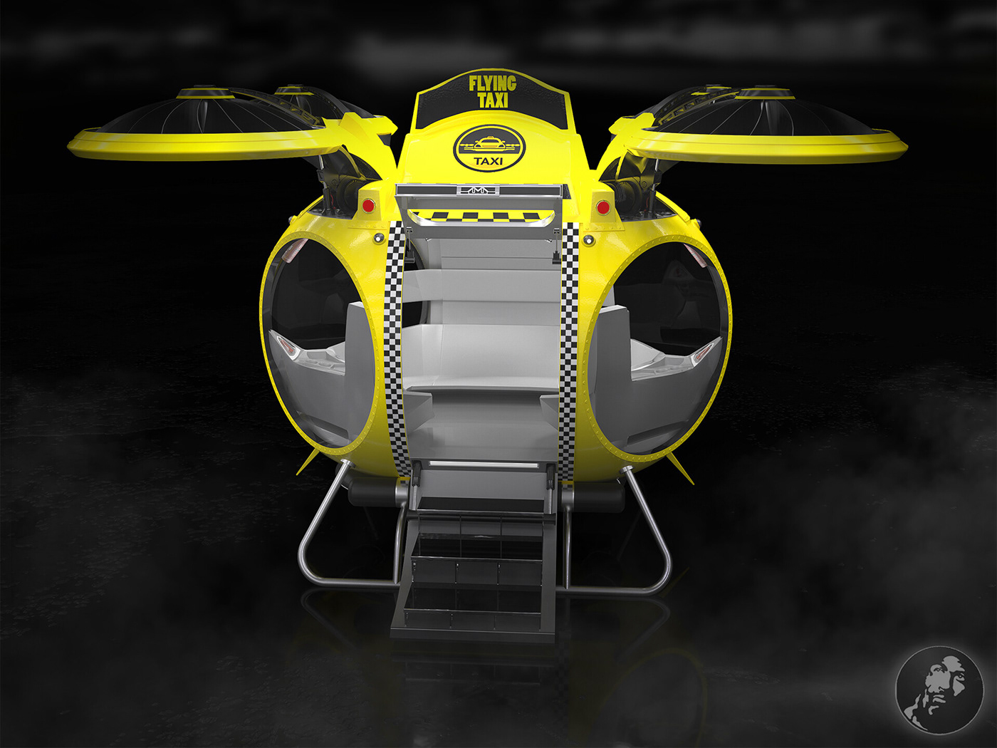 Летающая такси — Изображение №4 — Иллюстрация, 3D на Dprofile