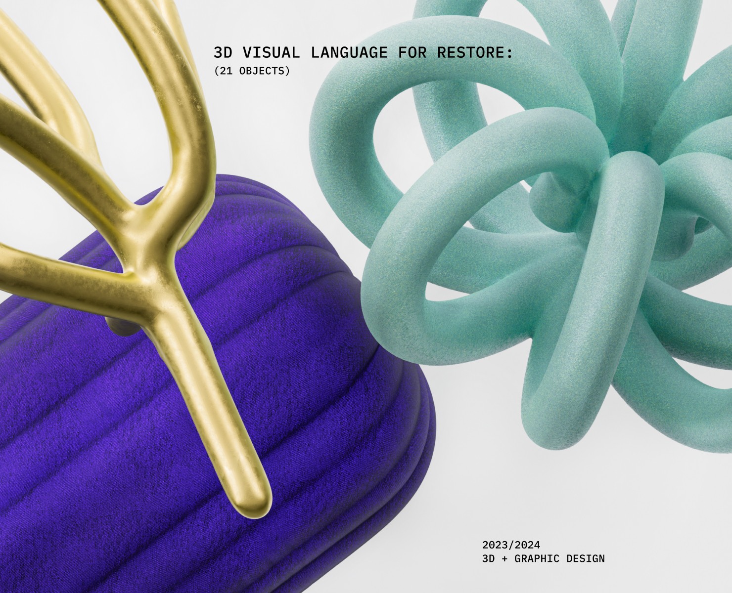 Визуальный 3D-язык для restore: — Брендинг, 3D на Dprofile