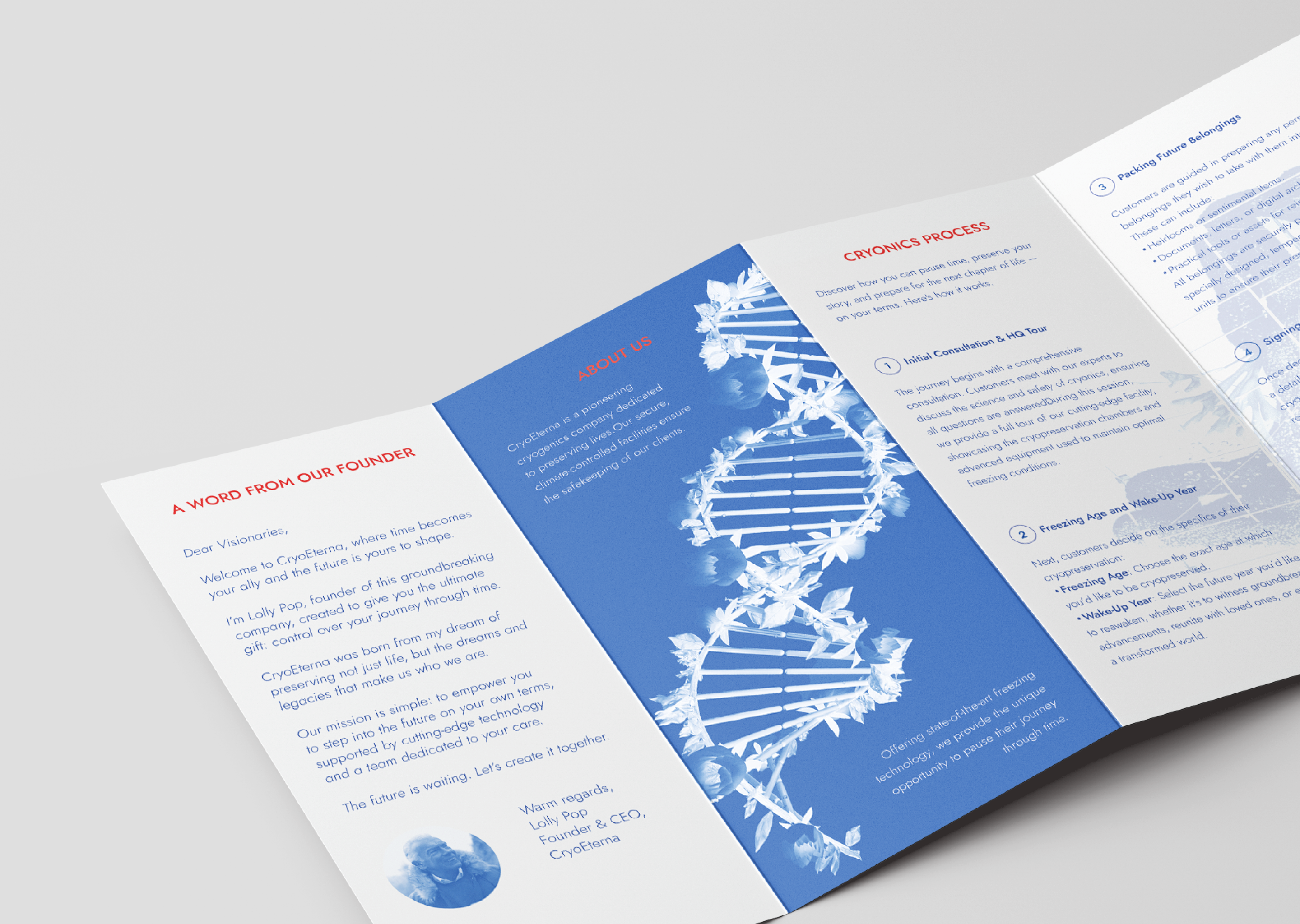 Лифлет для центра крионики — Изображение №7 — Графика на Dprofile