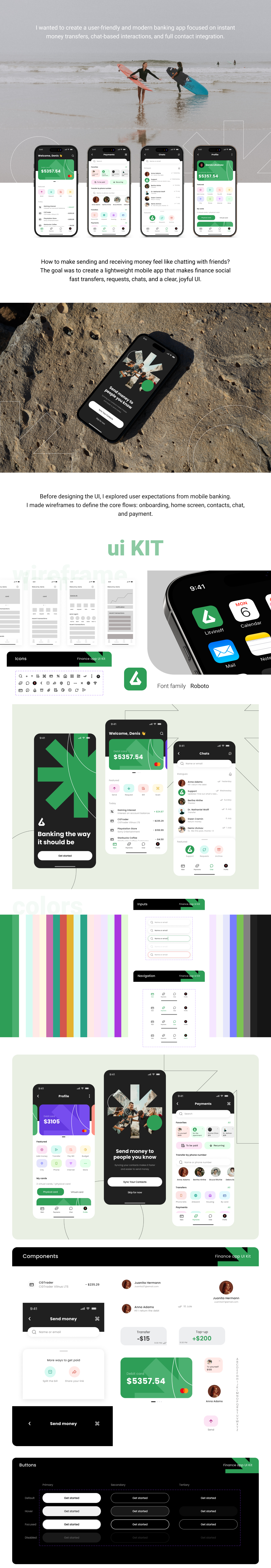 Banking App — UxUi Case Study — Изображение №2 — Интерфейсы на Dprofile