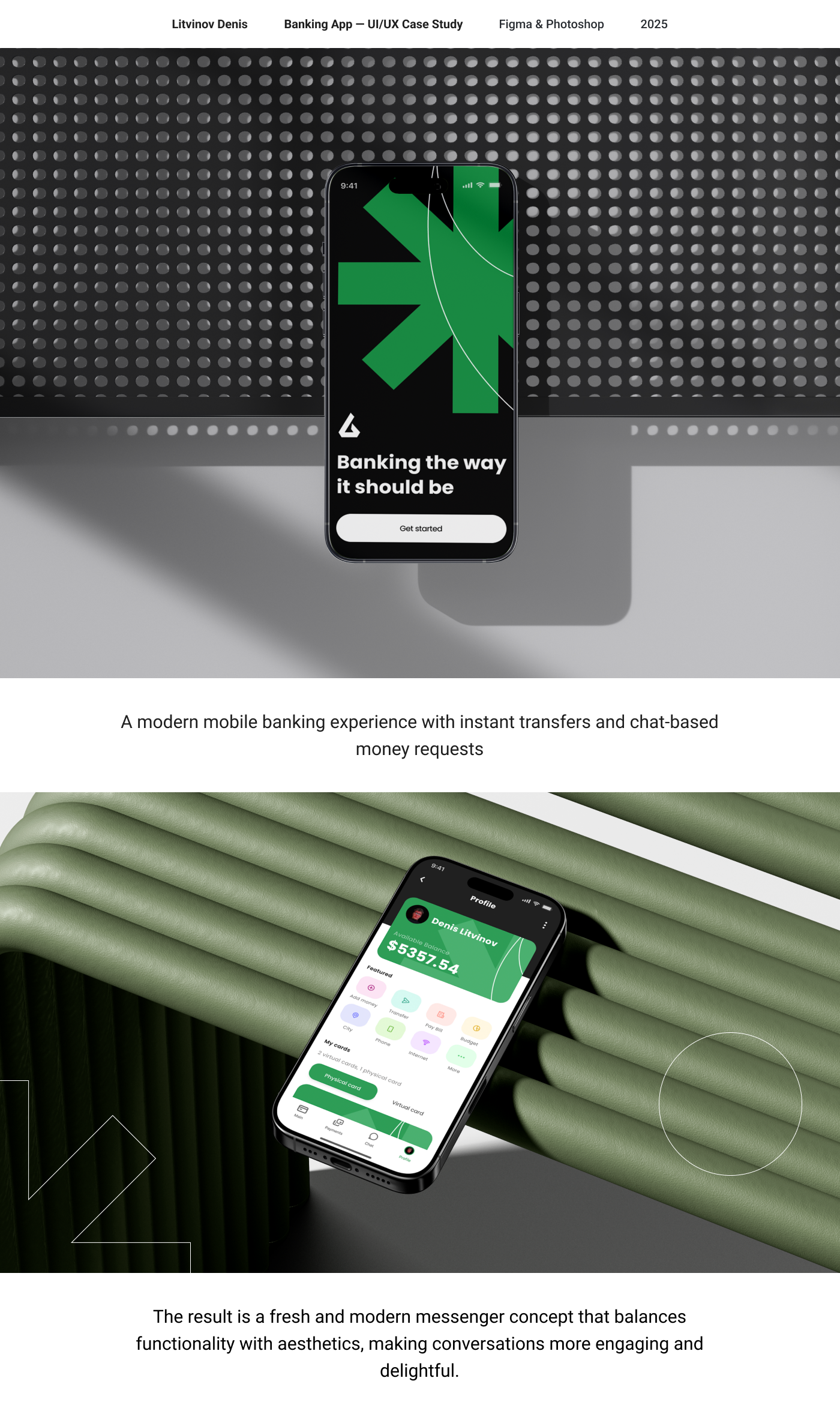 Banking App — UxUi Case Study — Изображение №1 — Интерфейсы на Dprofile