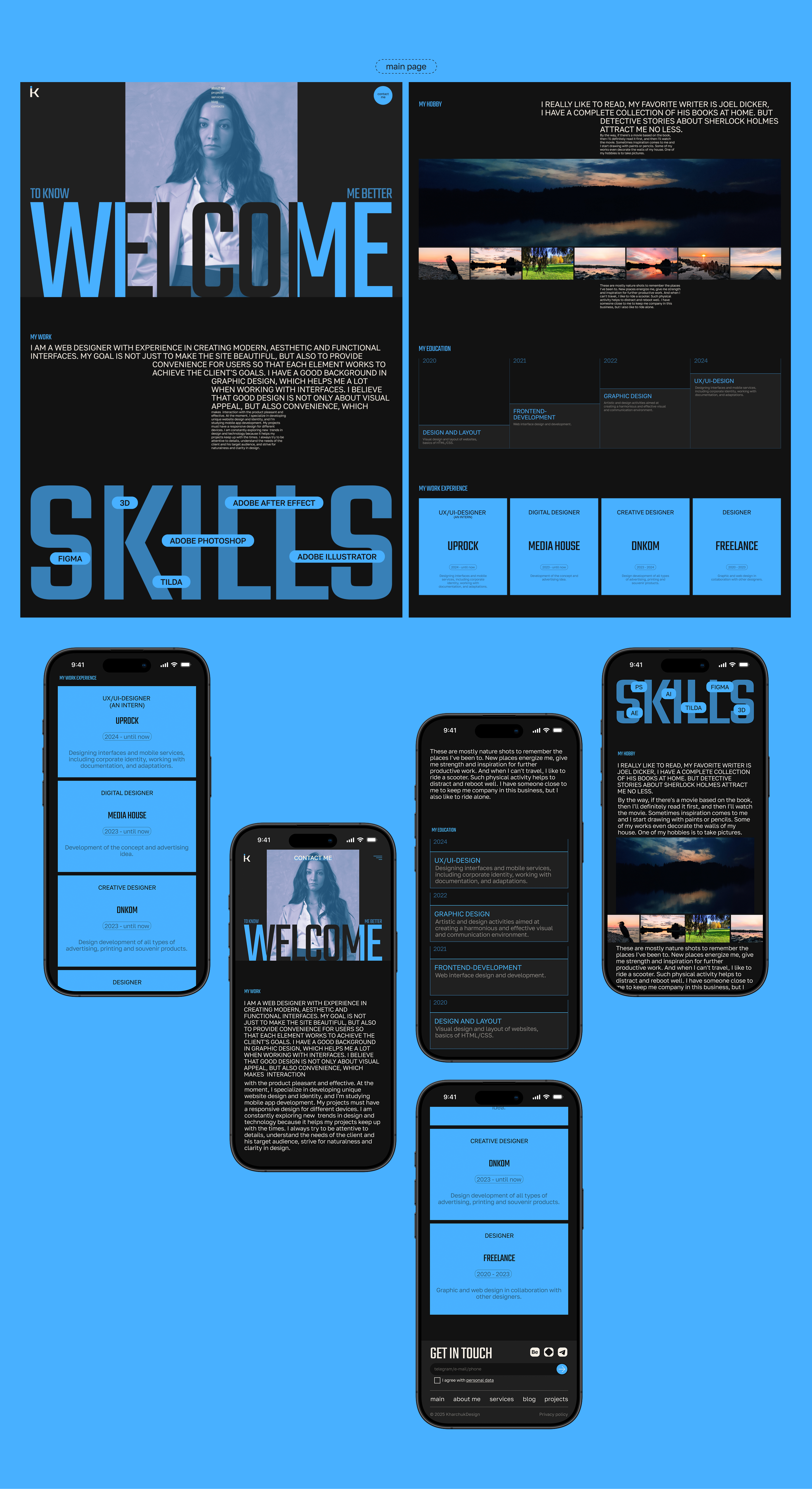 Portfolio Web-site — Изображение №12 — Интерфейсы на Dprofile