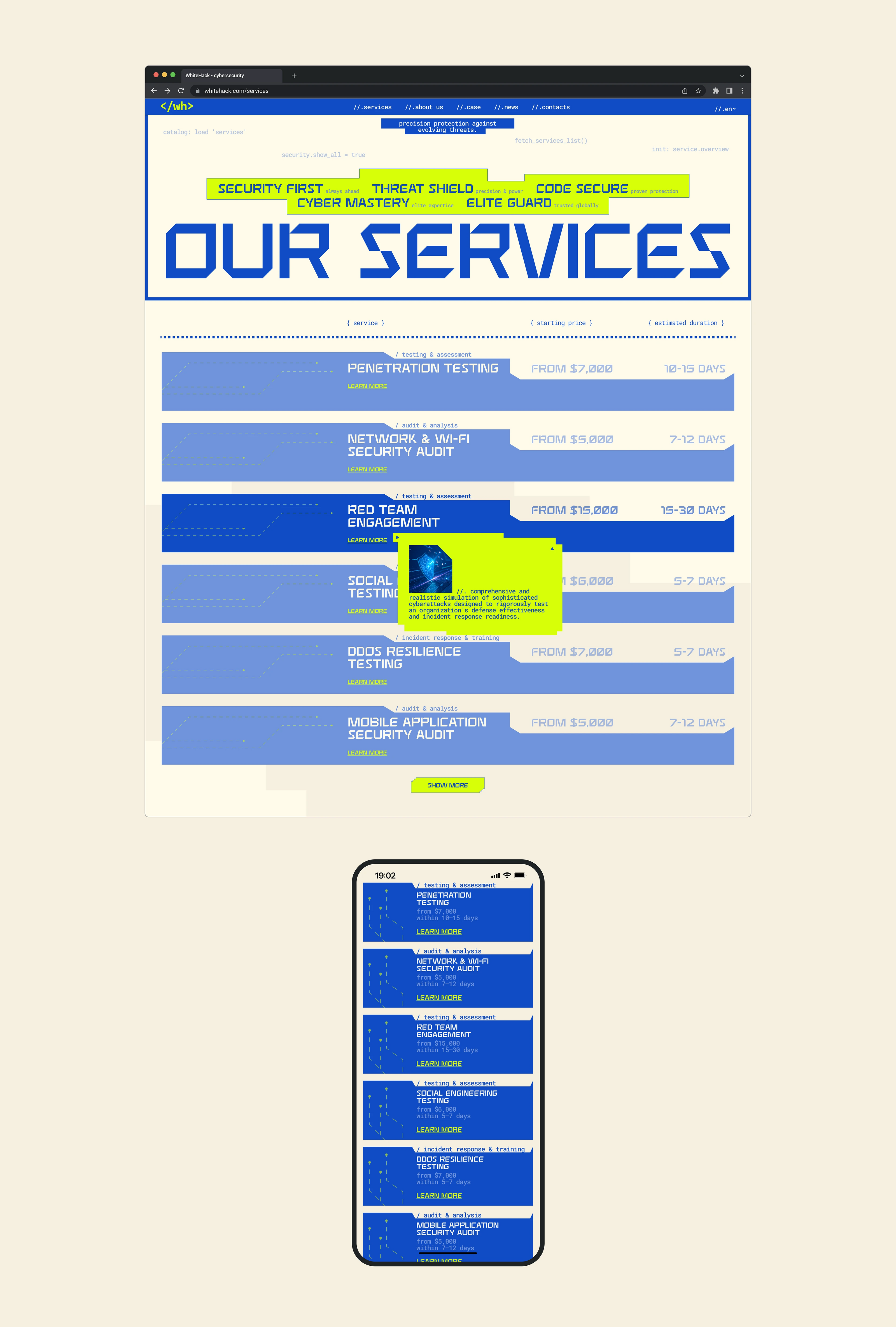 Corporate web-site for wh — Изображение №7 — Интерфейсы на Dprofile