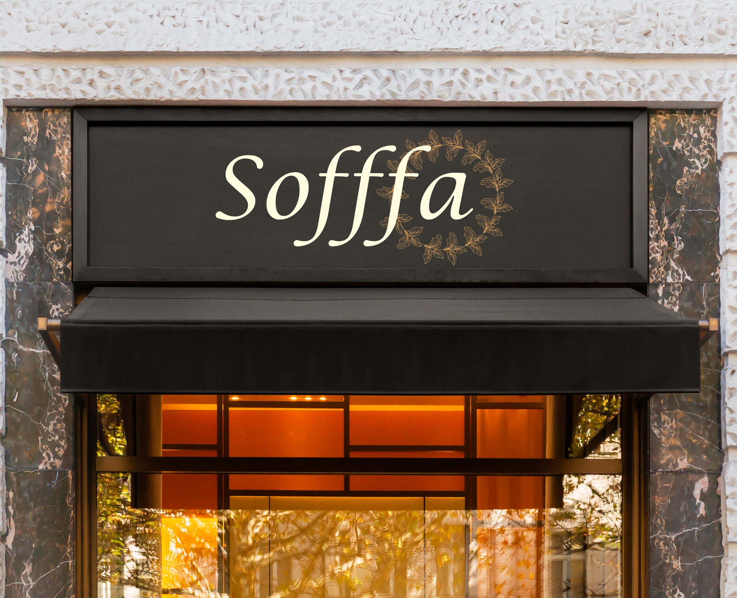 Минимальный фирменный стиль кофейни "Sofffa" на Dprofile