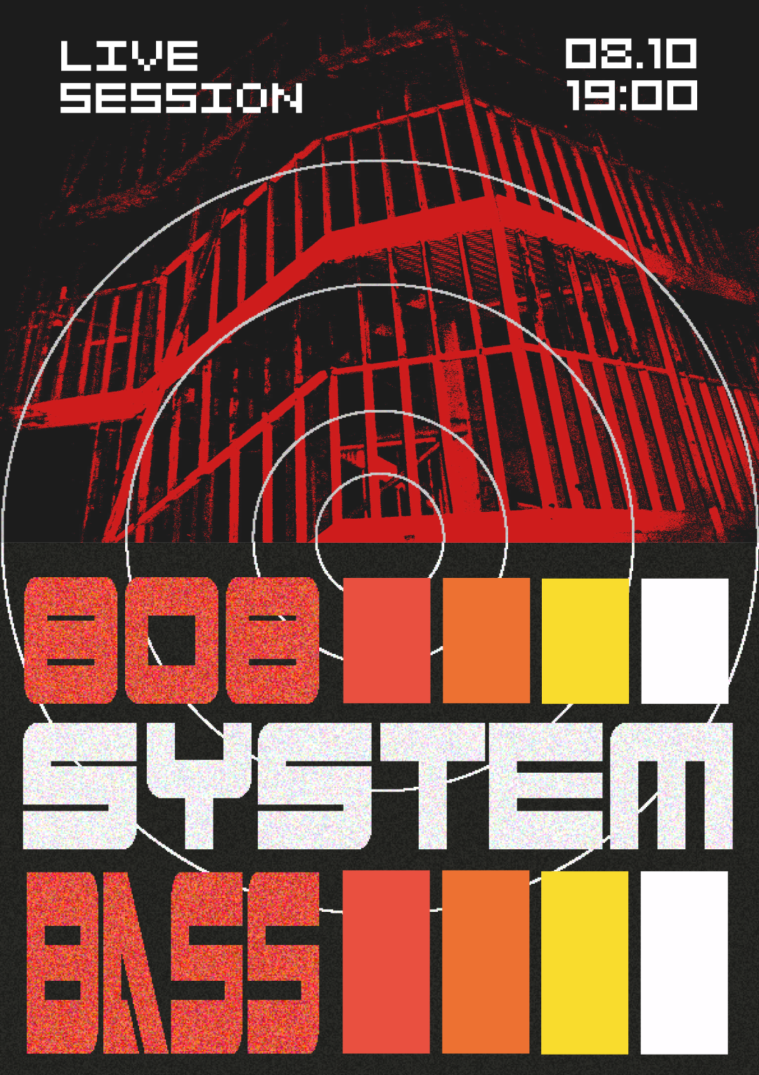 808bass - live --- poster — Изображение №1 — Графика на Dprofile