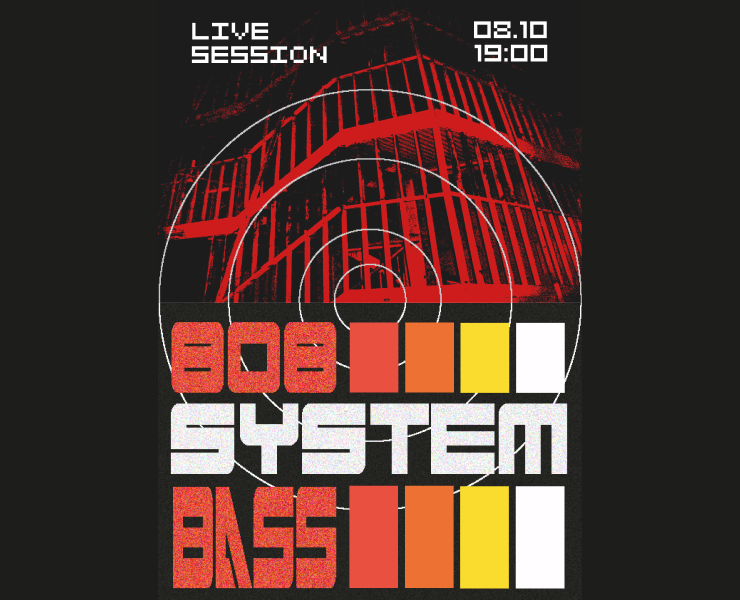 808bass - live --- poster — Графика на Dprofile