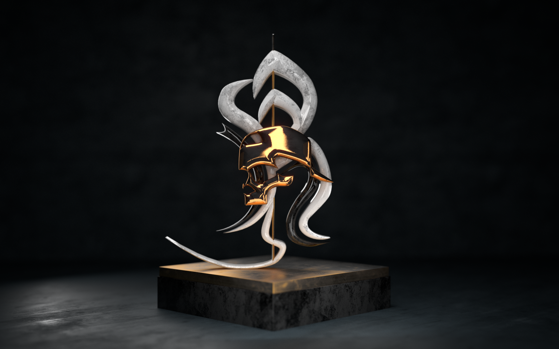 rien logo statue — Изображение №1 — Брендинг, Иллюстрация на Dprofile
