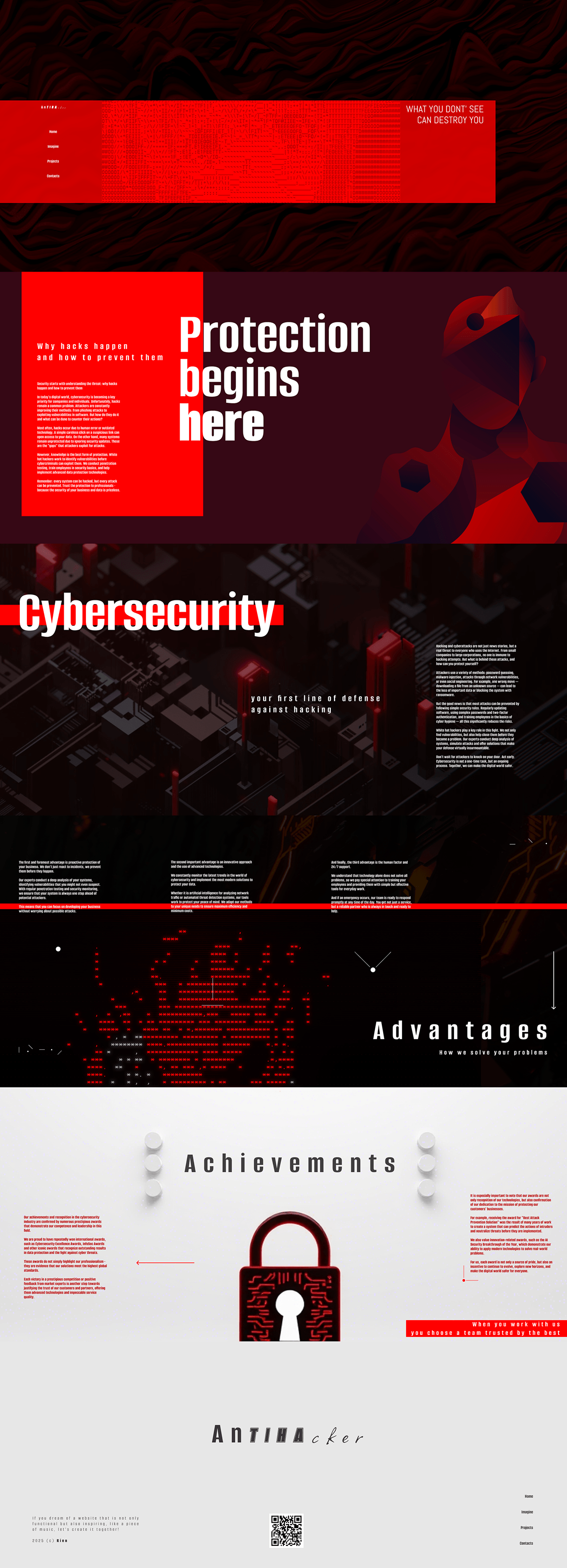 Landing Antihacker — Изображение №3 — Интерфейсы, Графика на Dprofile
