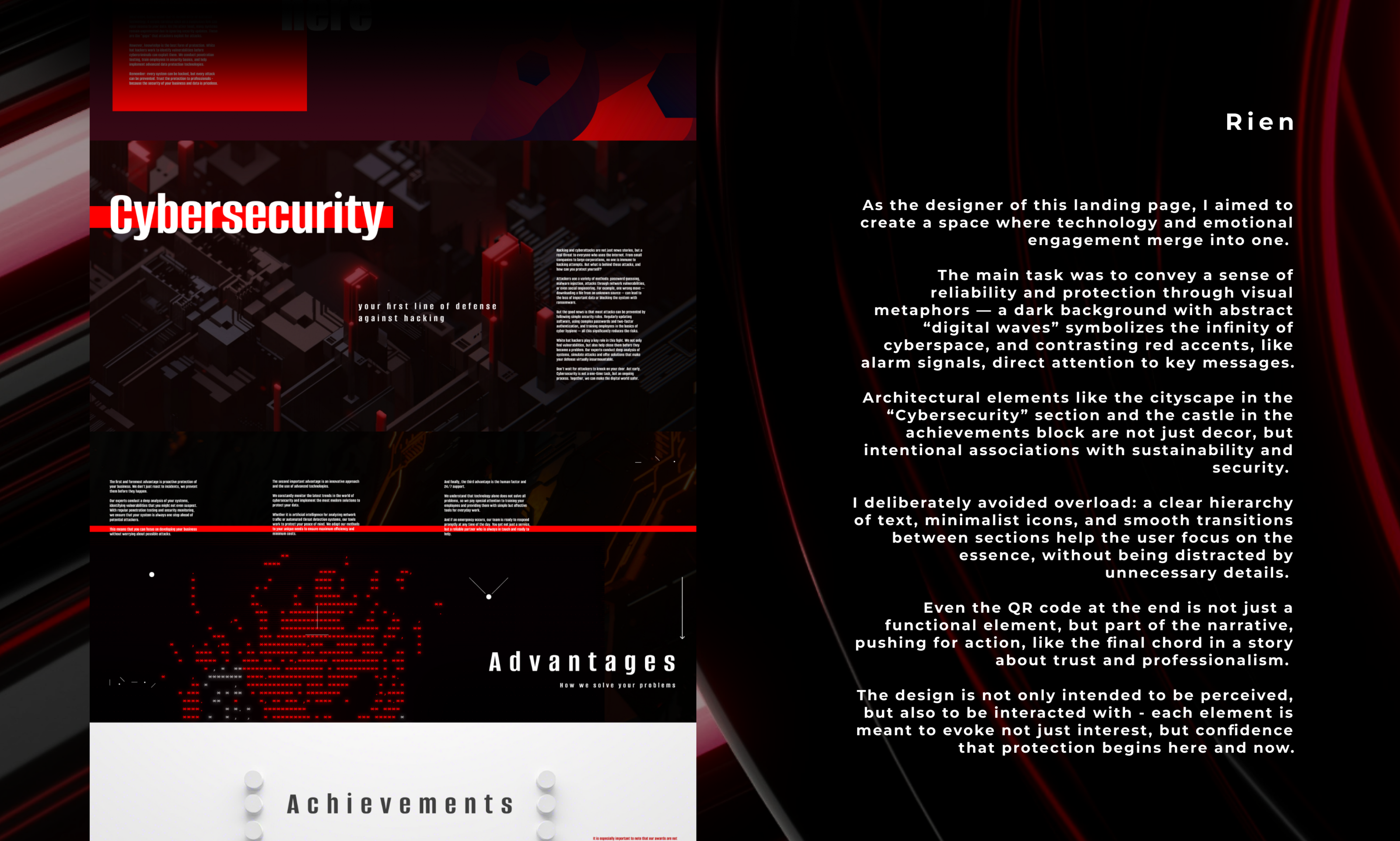 Landing Antihacker — Изображение №4 — Интерфейсы, Графика на Dprofile