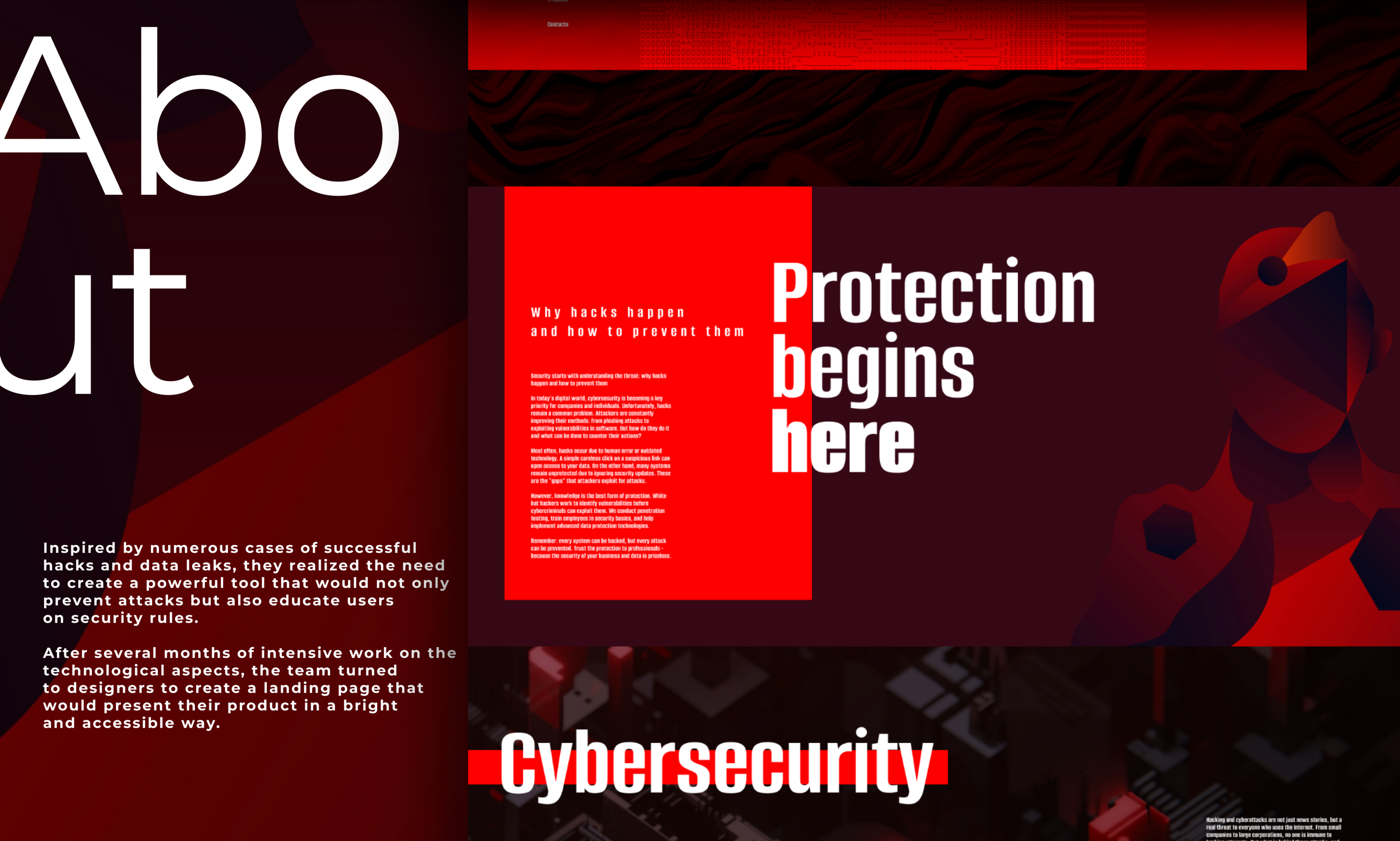 Landing Antihacker — Изображение №2 — Интерфейсы, Графика на Dprofile