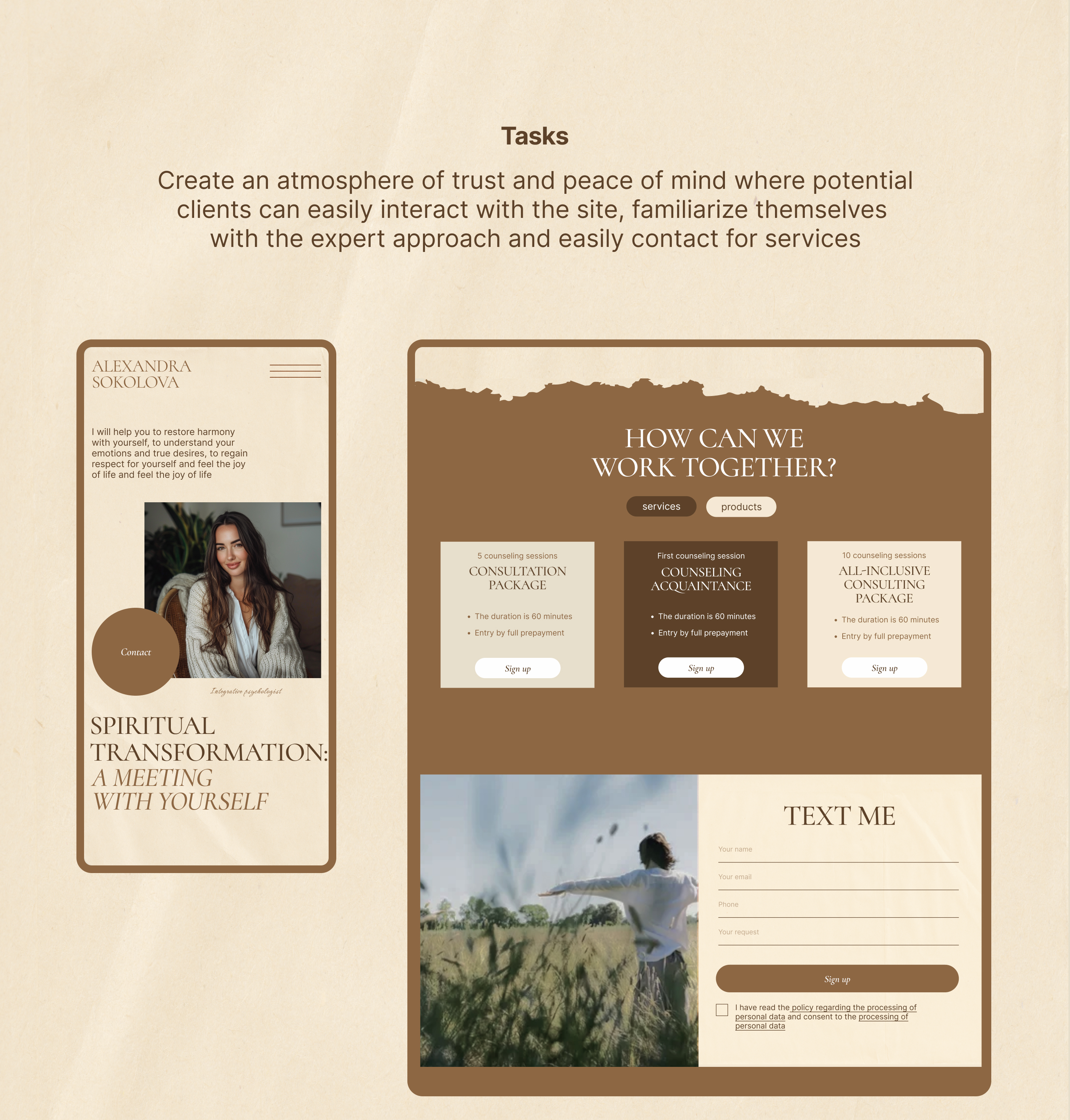 Alexandra Sokolova Psychologist — Изображение №8 — Интерфейсы на Dprofile