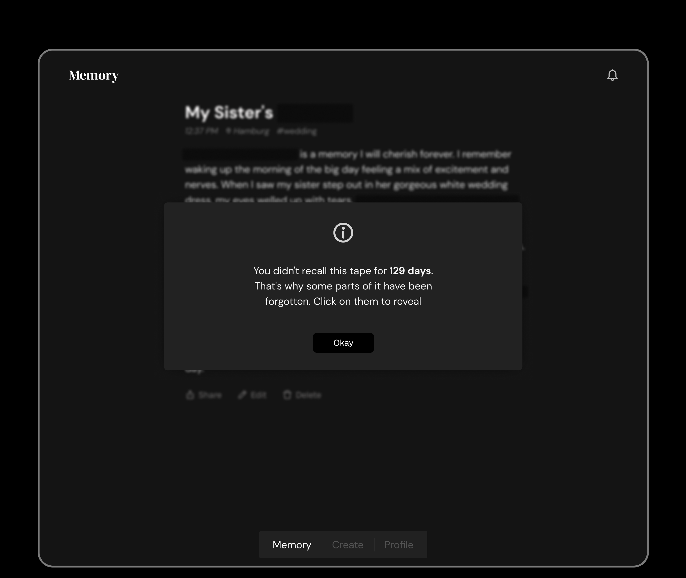 Memory Diary|UX/UI web/mob app — Изображение №7 — Интерфейсы на Dprofile