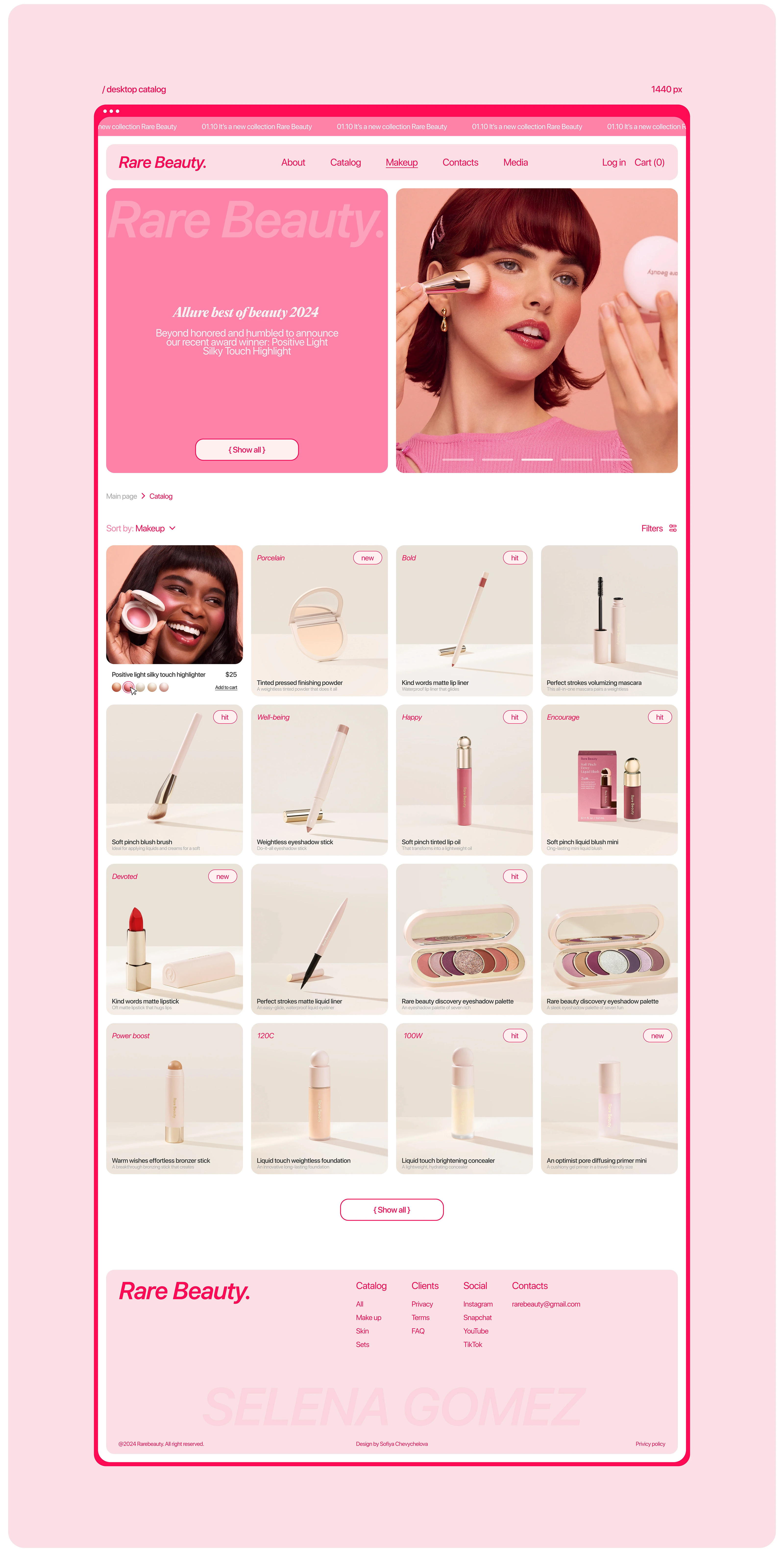Cosmetics store / e-commercy design — Изображение №6 — Интерфейсы на Dprofile
