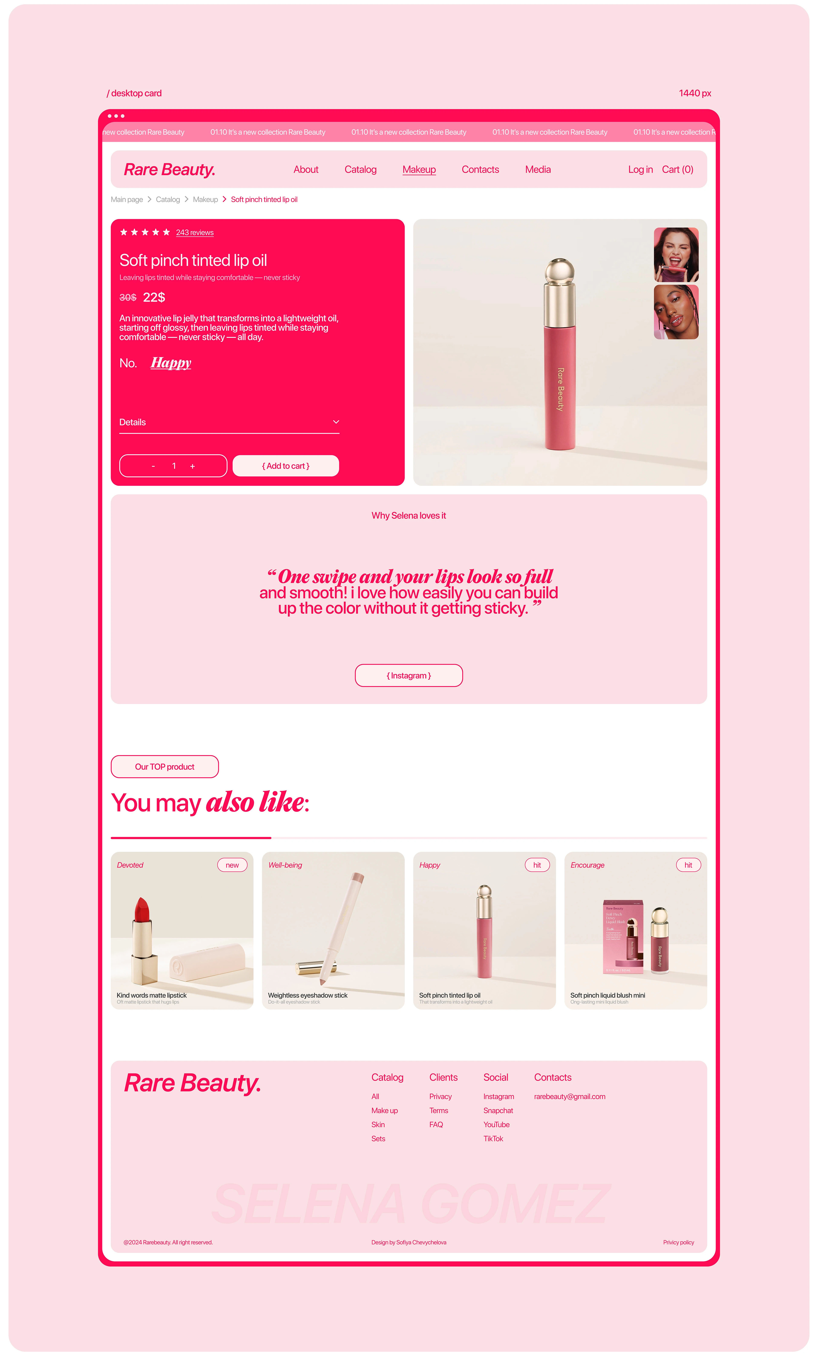 Cosmetics store / e-commercy design — Изображение №8 — Интерфейсы на Dprofile