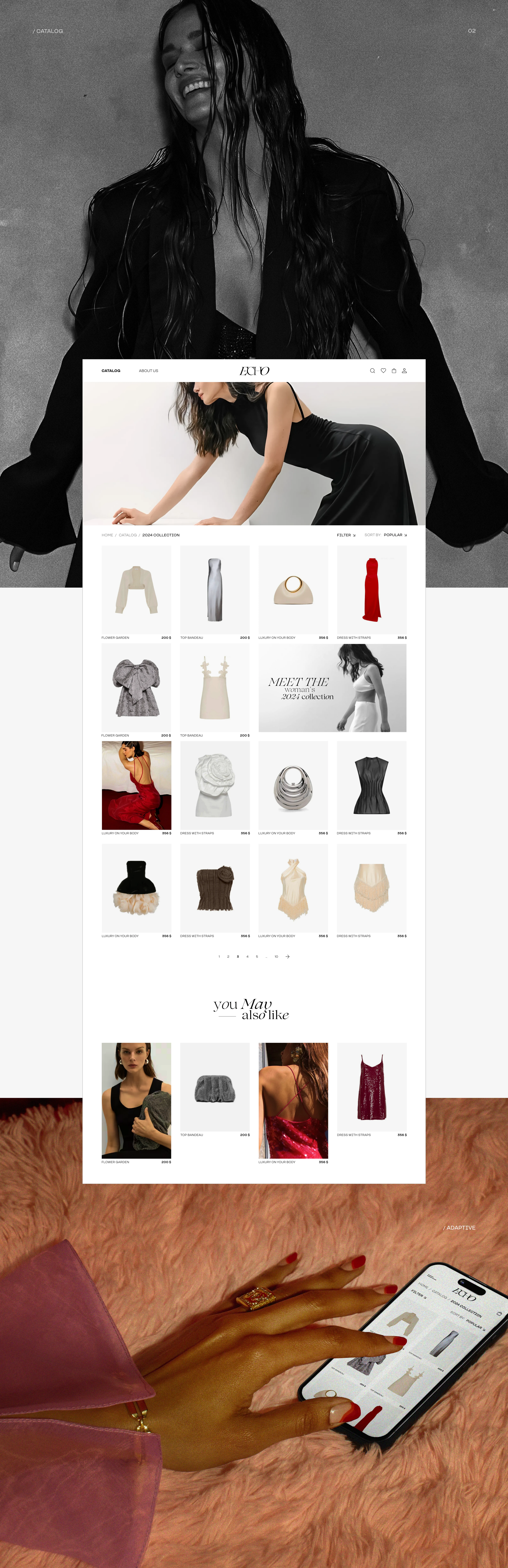 ECHO — fashion online store concept — Изображение №5 — Интерфейсы на Dprofile