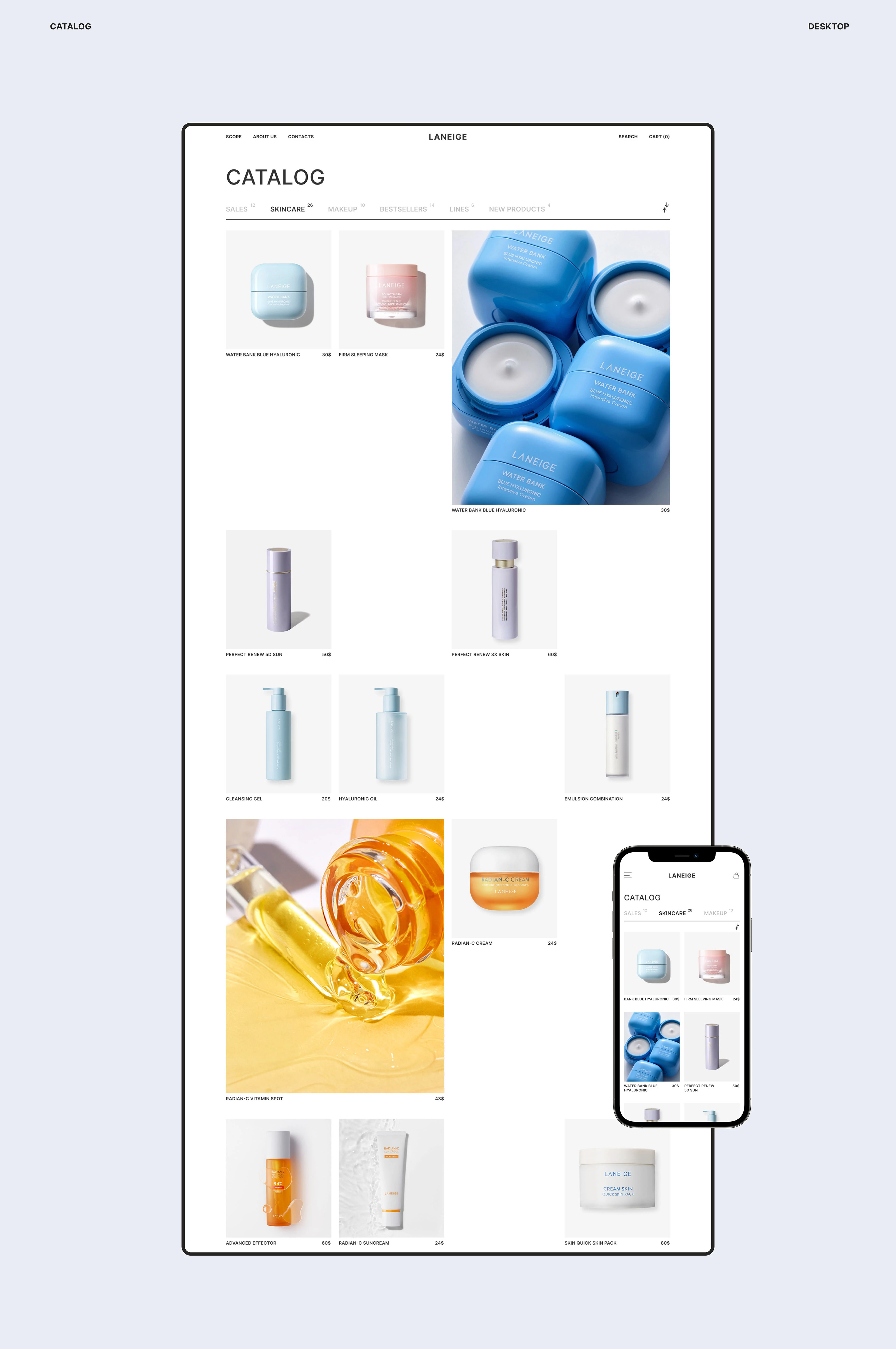 Cosmetics store / e-commercy design — Изображение №10 — Интерфейсы на Dprofile