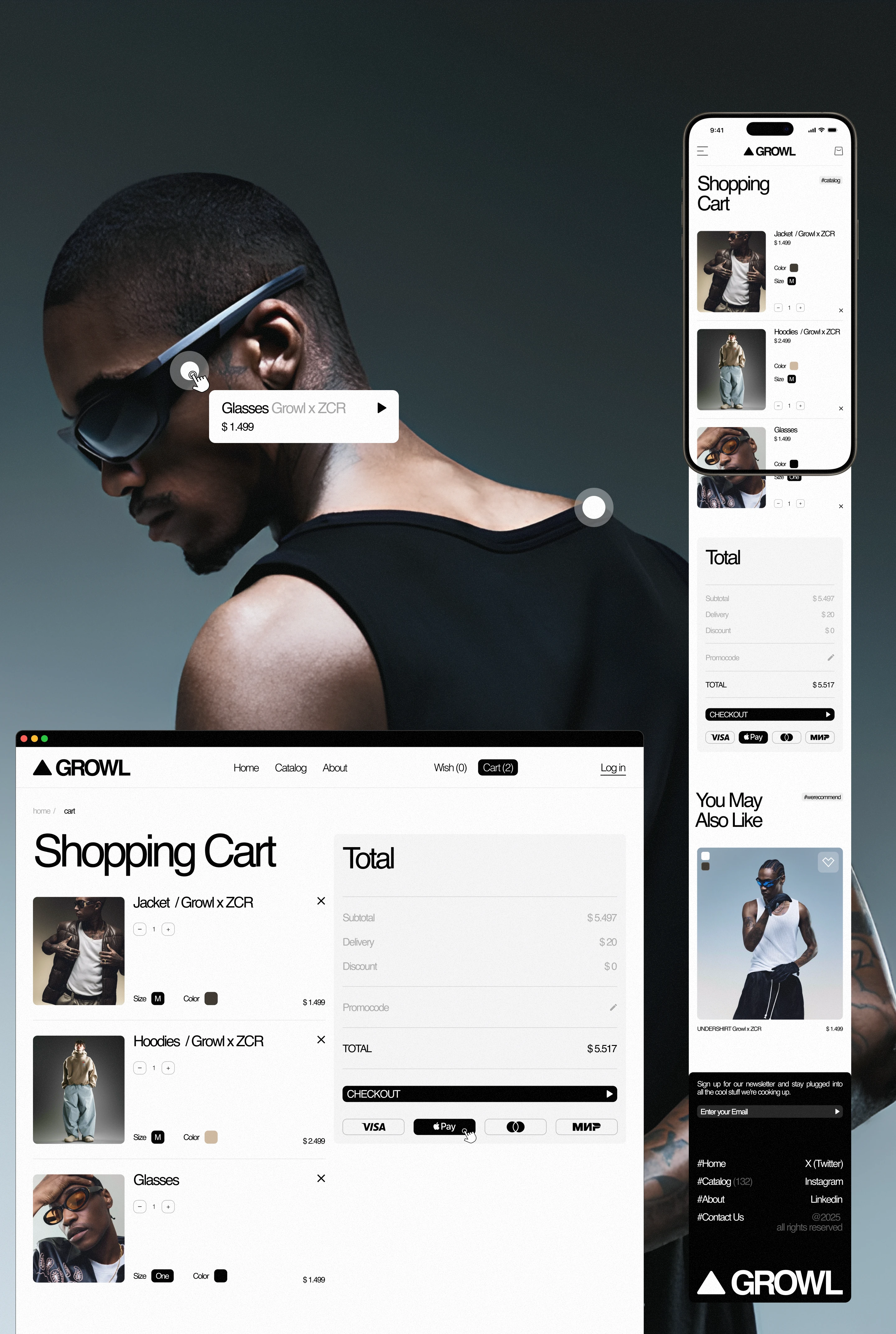growl // clothing e-commerce — Изображение №17 — Интерфейсы на Dprofile