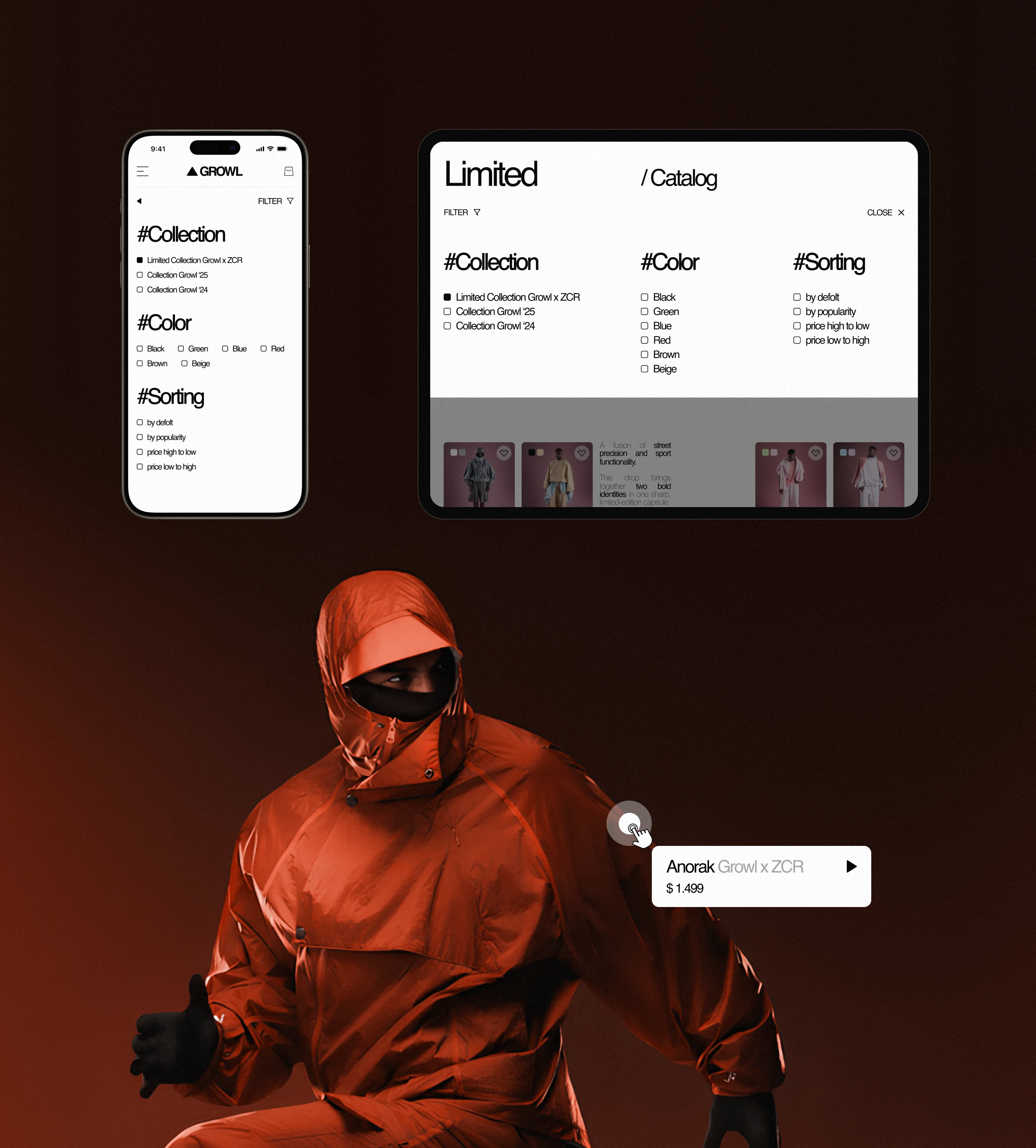 growl // clothing e-commerce — Изображение №10 — Интерфейсы на Dprofile