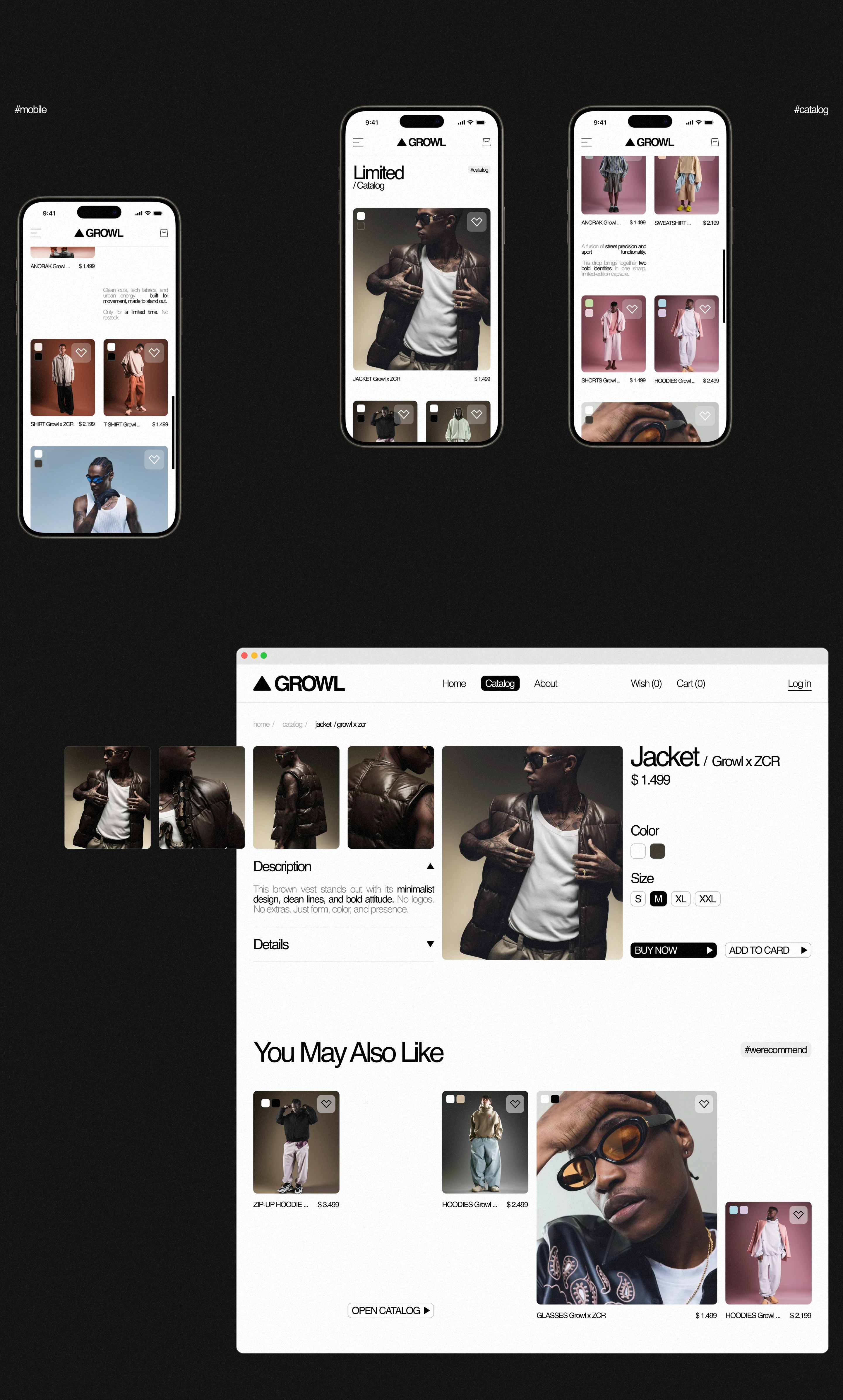 growl // clothing e-commerce — Изображение №15 — Интерфейсы на Dprofile
