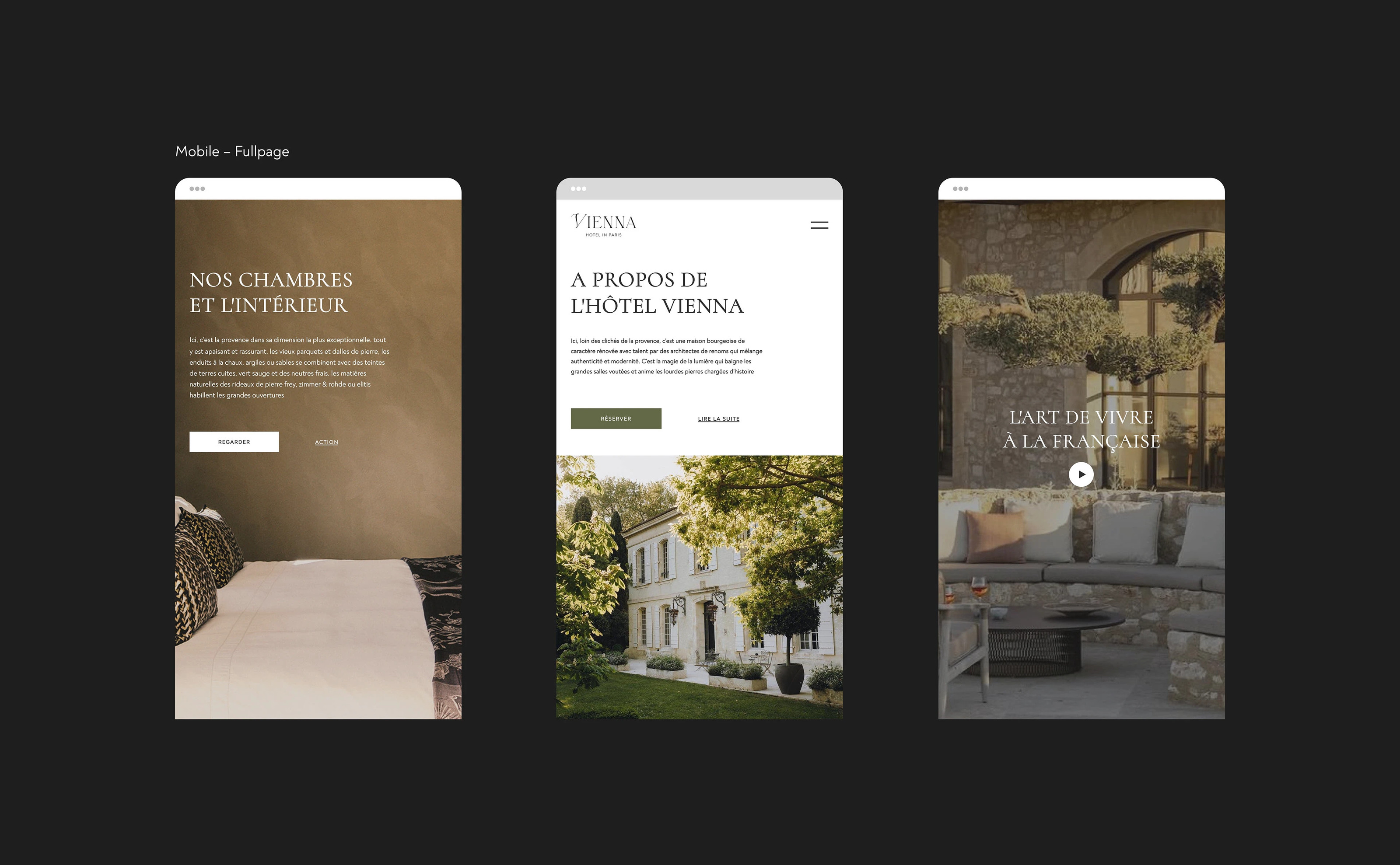 Vienna hotel - website / e-commercy design — Изображение №4 — Интерфейсы на Dprofile