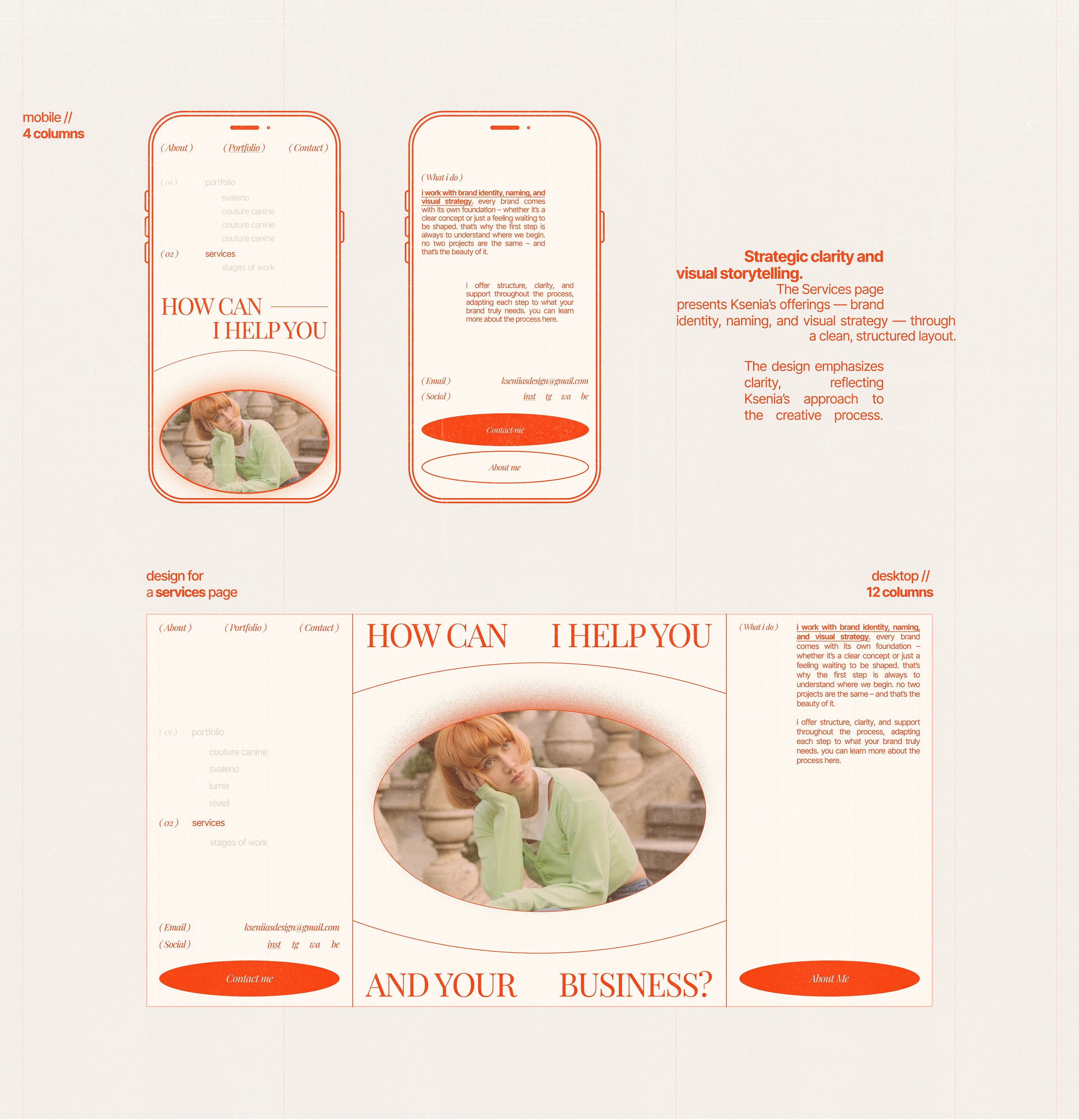 website for brand designer // kseniia — Изображение №9 — Интерфейсы на Dprofile