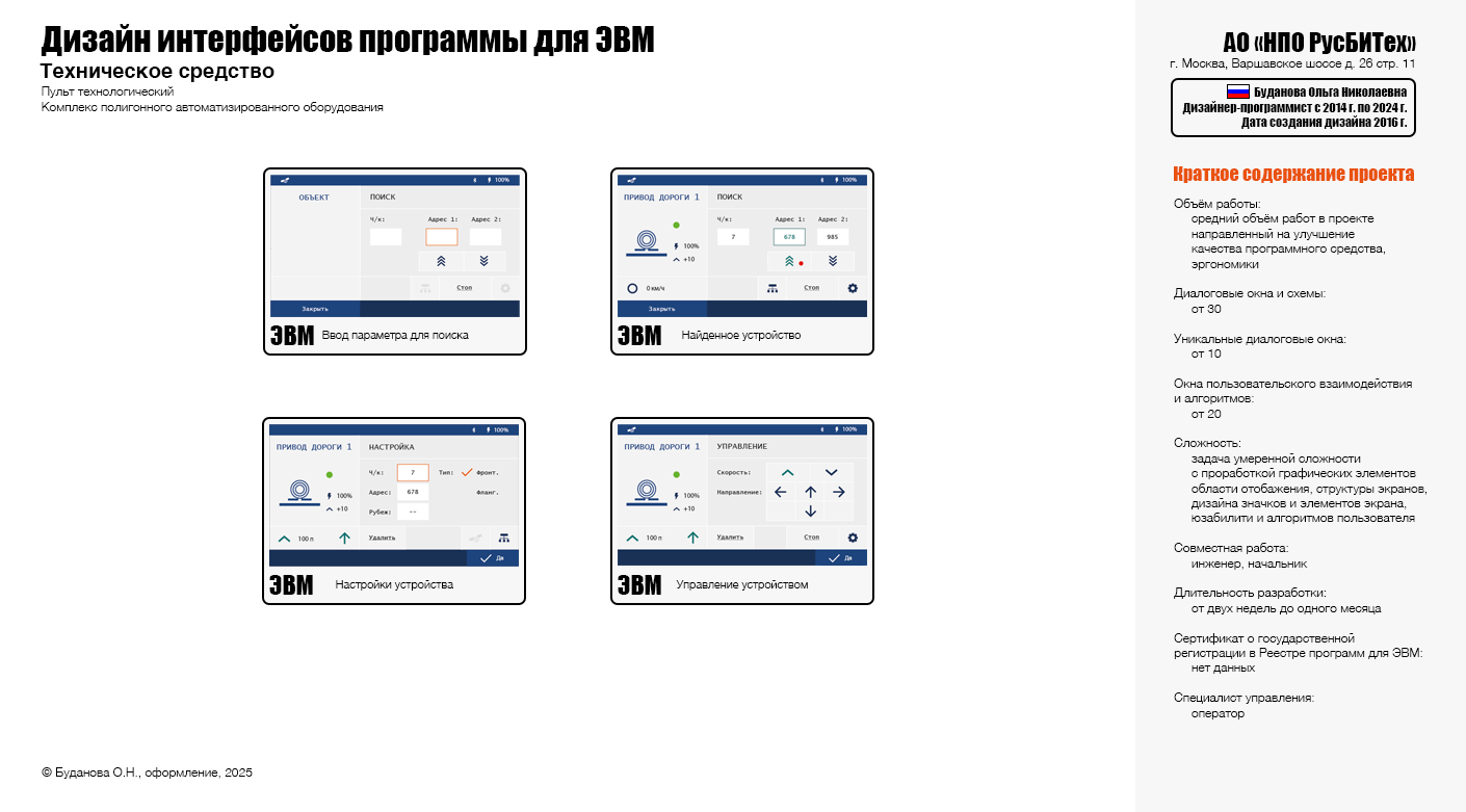Пульт технологический 2016 г. — Изображение №2 — Интерфейсы на Dprofile