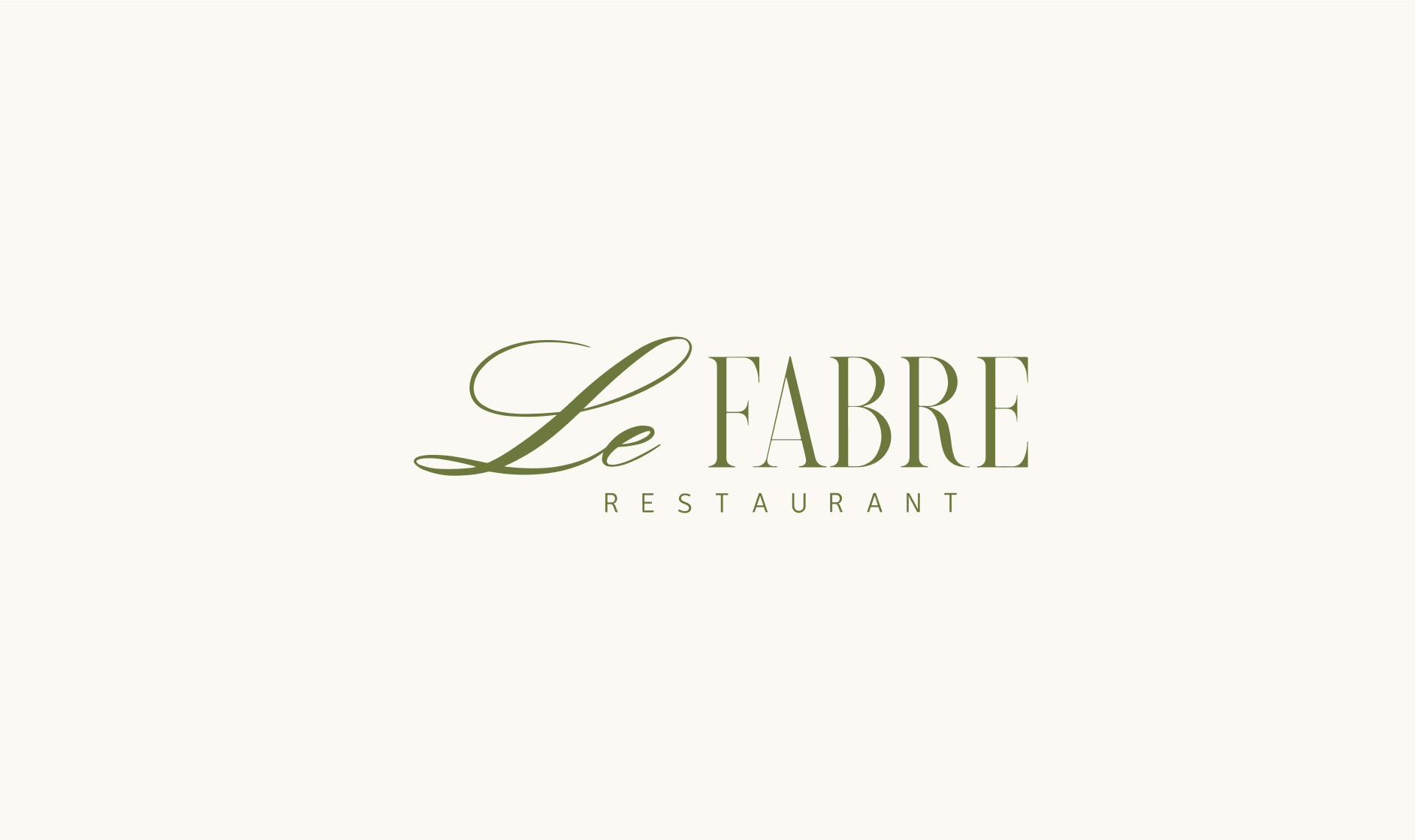 Фирменный стиль для ресторана Le FABRE — Изображение №11 — Брендинг на Dprofile