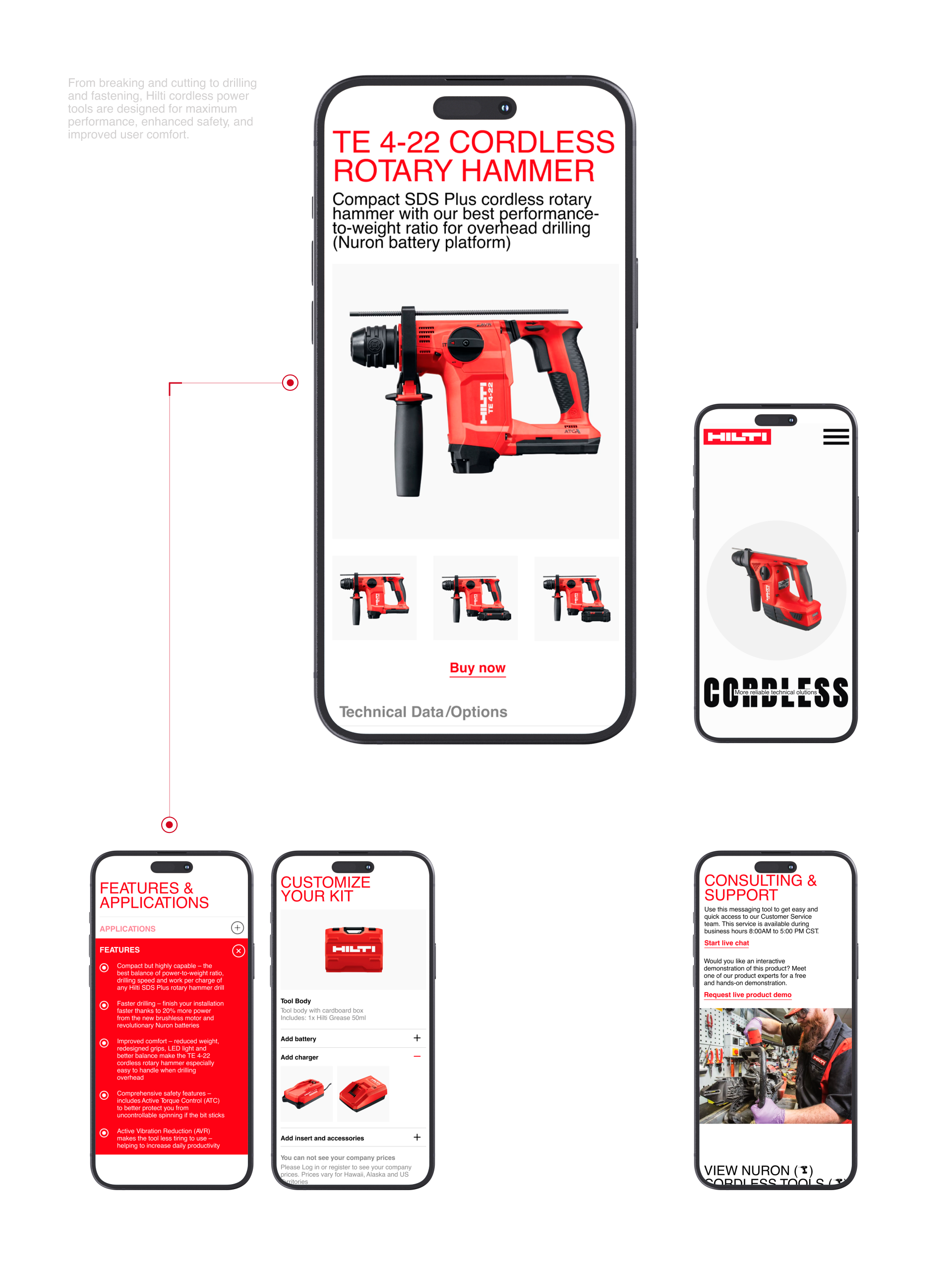 HILTI/Corporate website/UX-UI Design — Изображение №9 — Интерфейсы, Анимация на Dprofile
